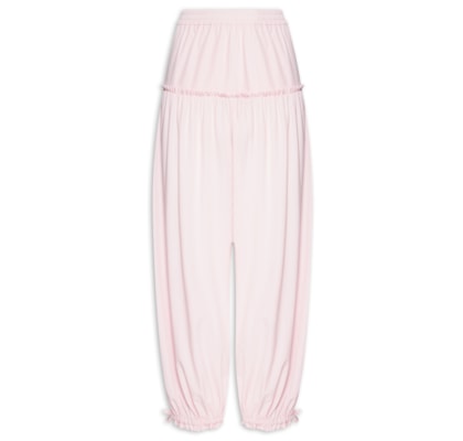 Calça Feminina Baggy Nylon Crema - Rosa