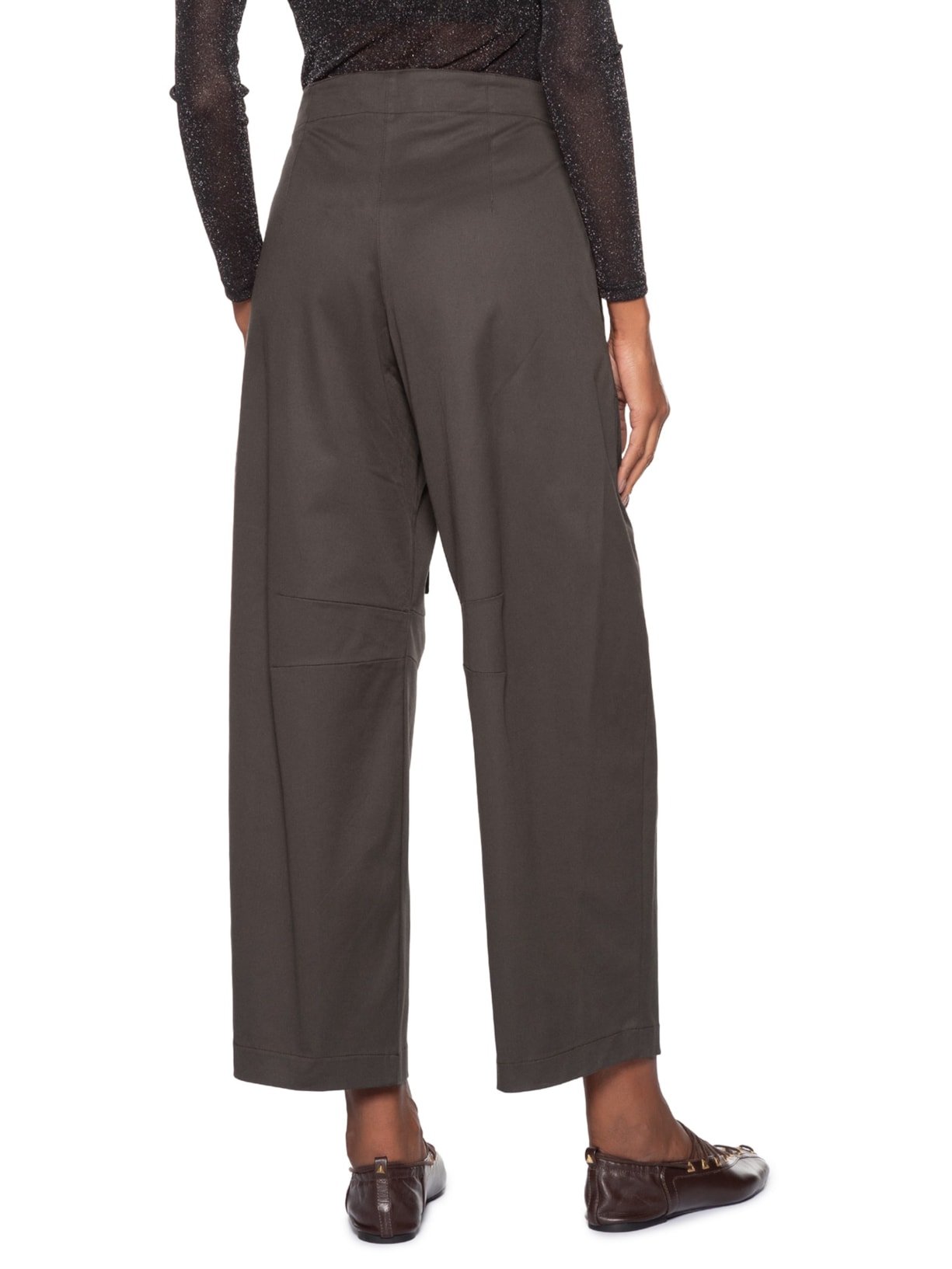 Calça Feminina Ballon Amarração Marrom Animale Jeans