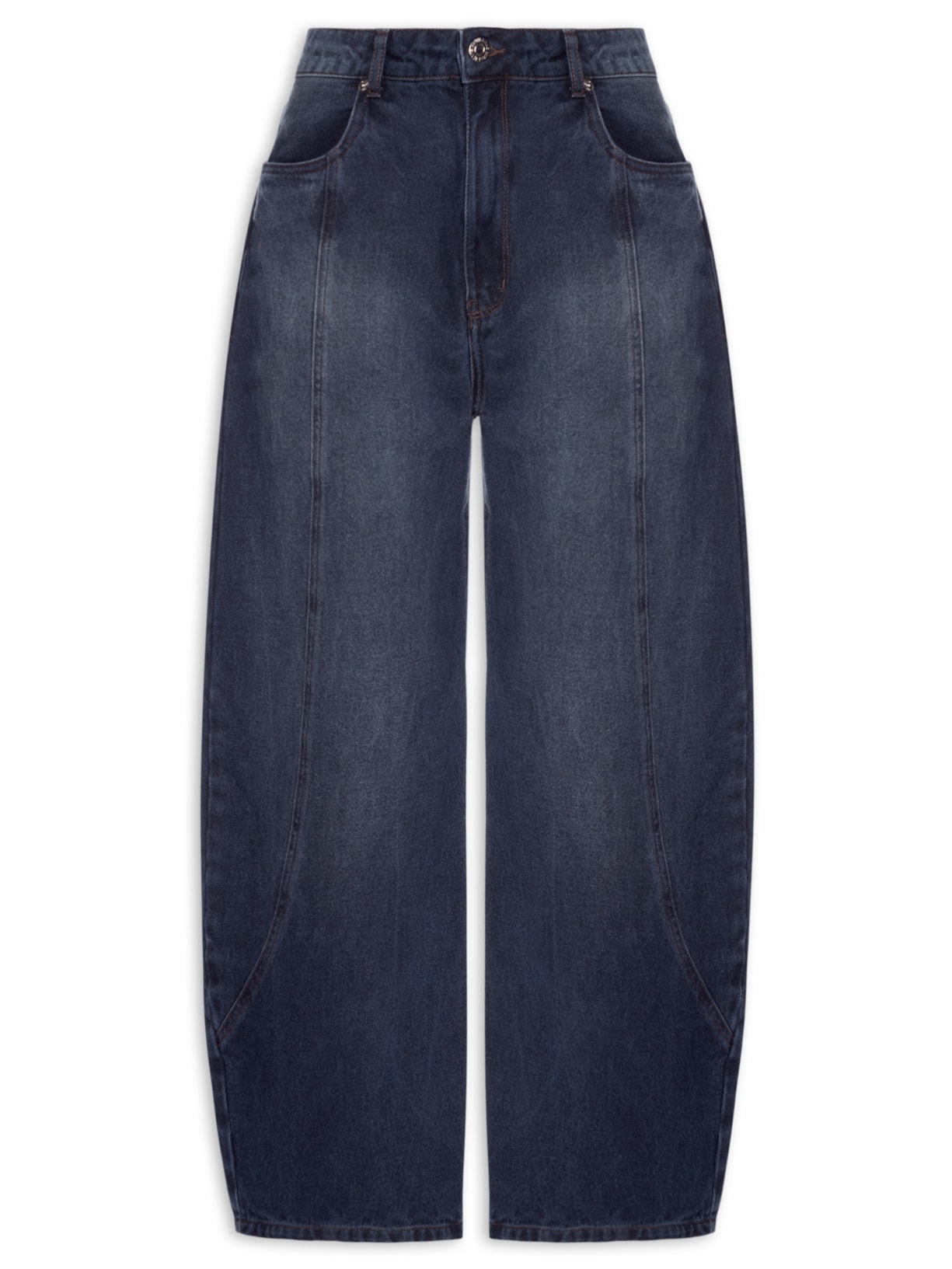 Calça Feminina Ballon Dark Blue Azul Animale Jeans