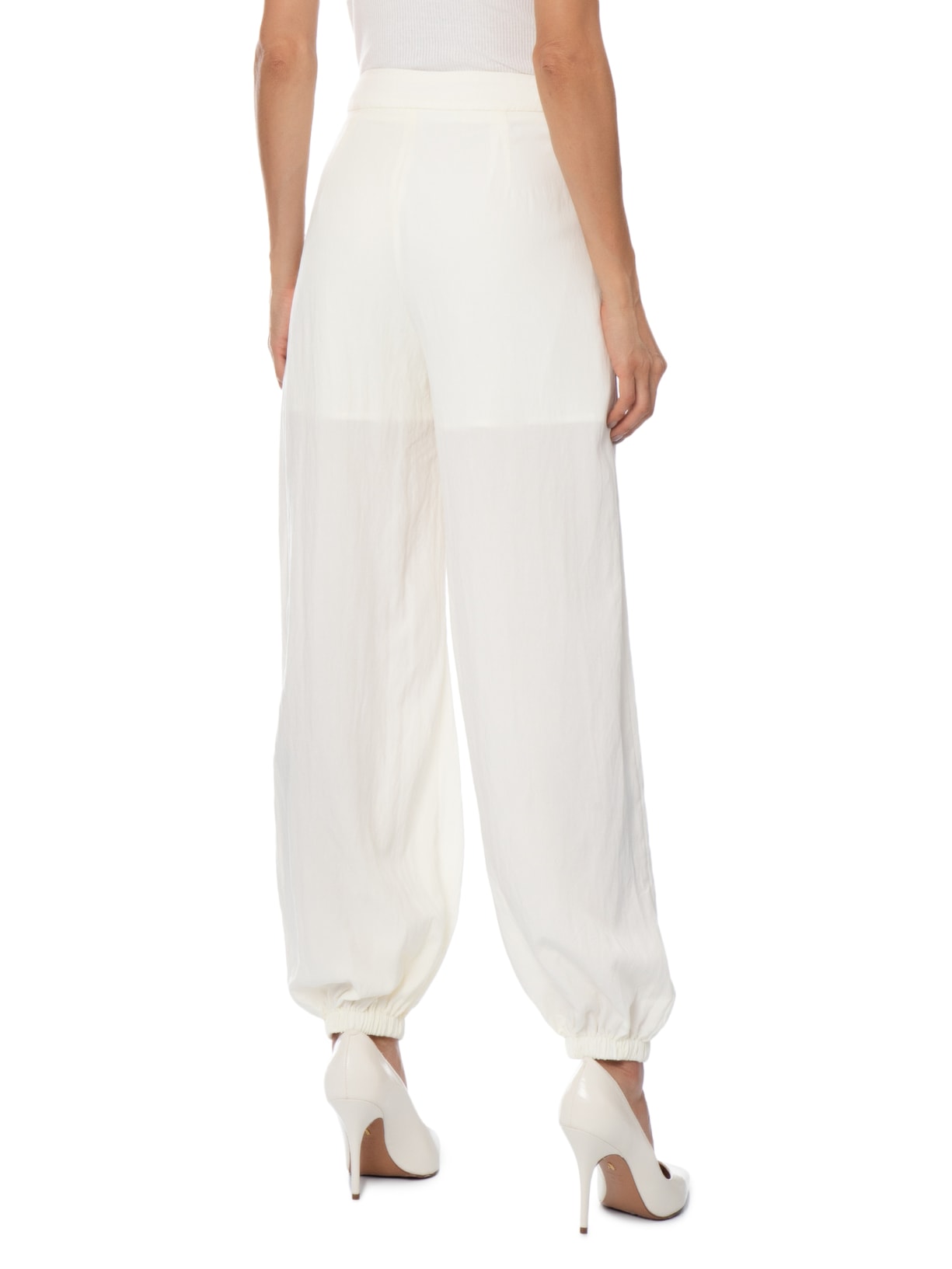 Calça Feminina Ballon Off White '2Essential