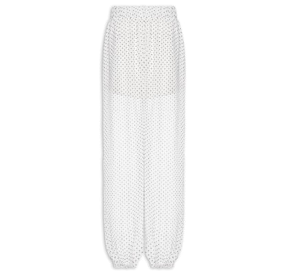 Calça Feminina Balloon Cintura Alta - Off White