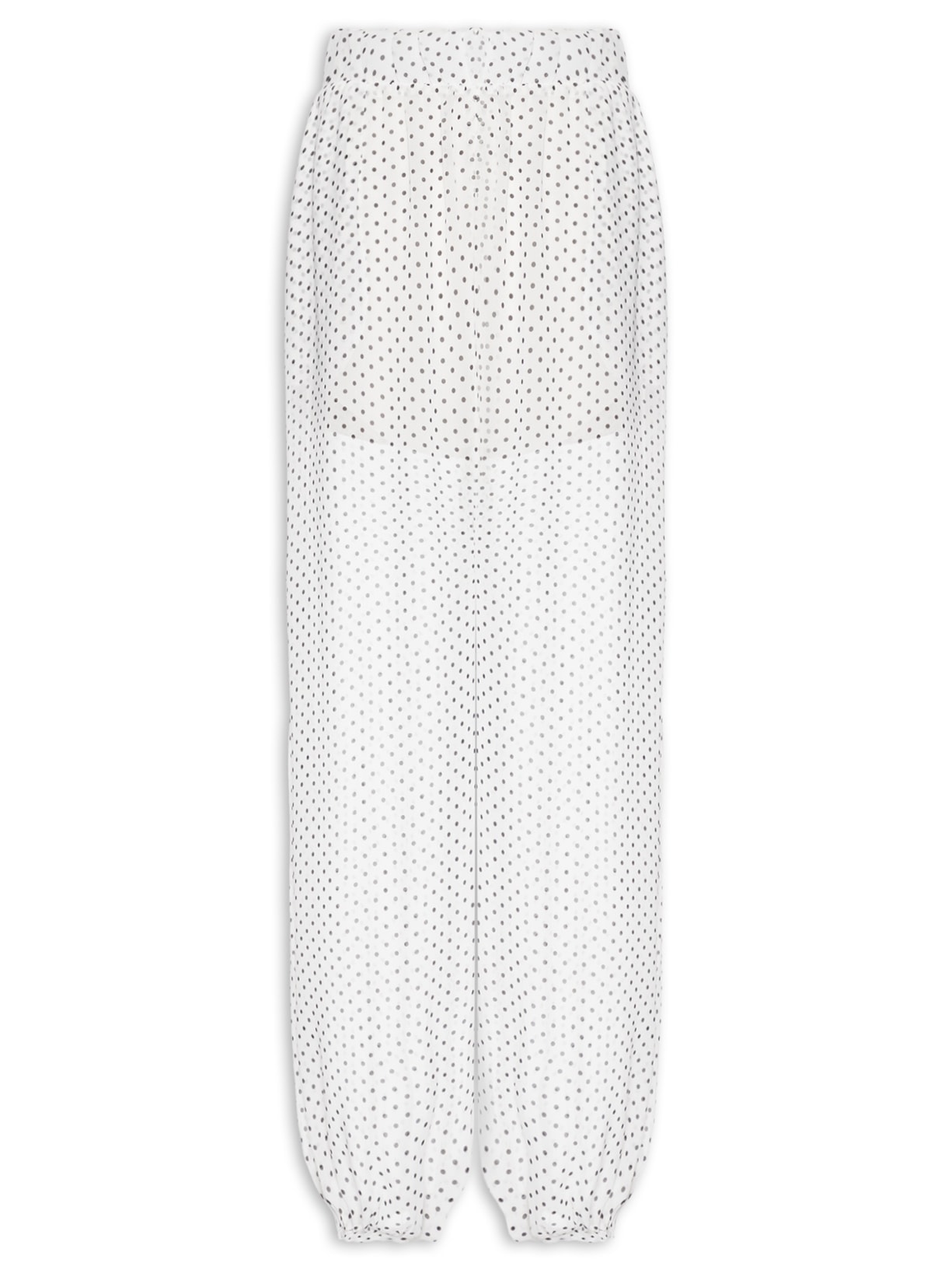 Calça Feminina Balloon Cintura Alta - Off White