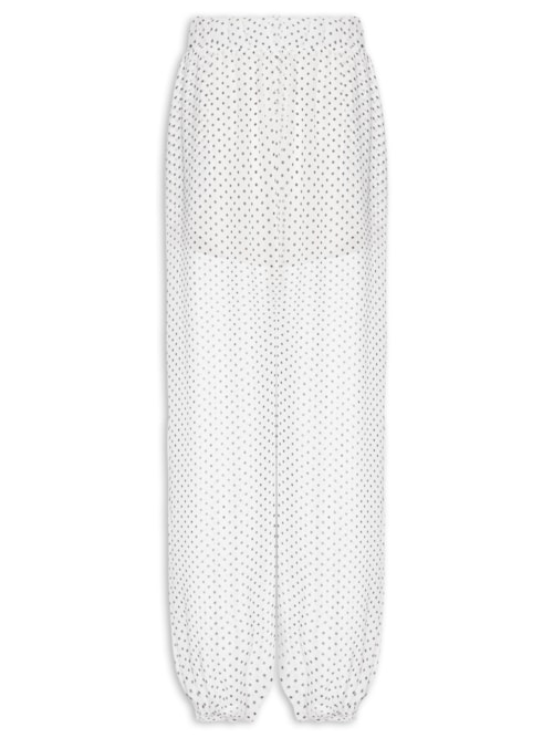 Calça Feminina Balloon Cintura Alta - Off White
