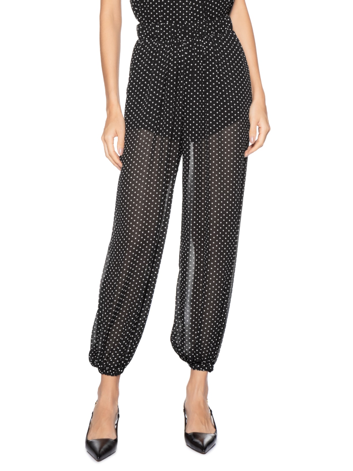 Calça Feminina Balloon Cintura Alta Preto '2Essential