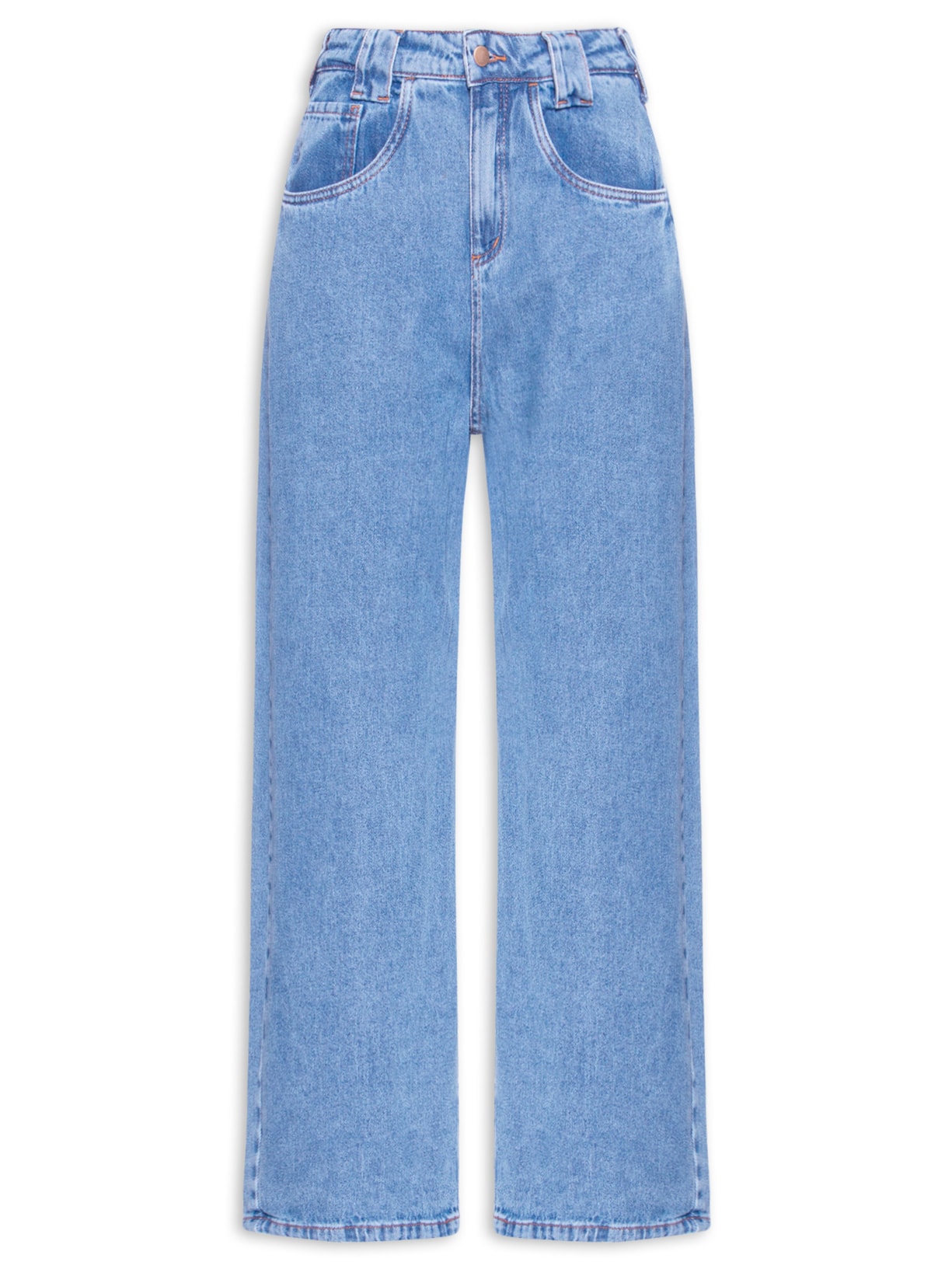 Calça Feminina Balloon Jeans - Azul