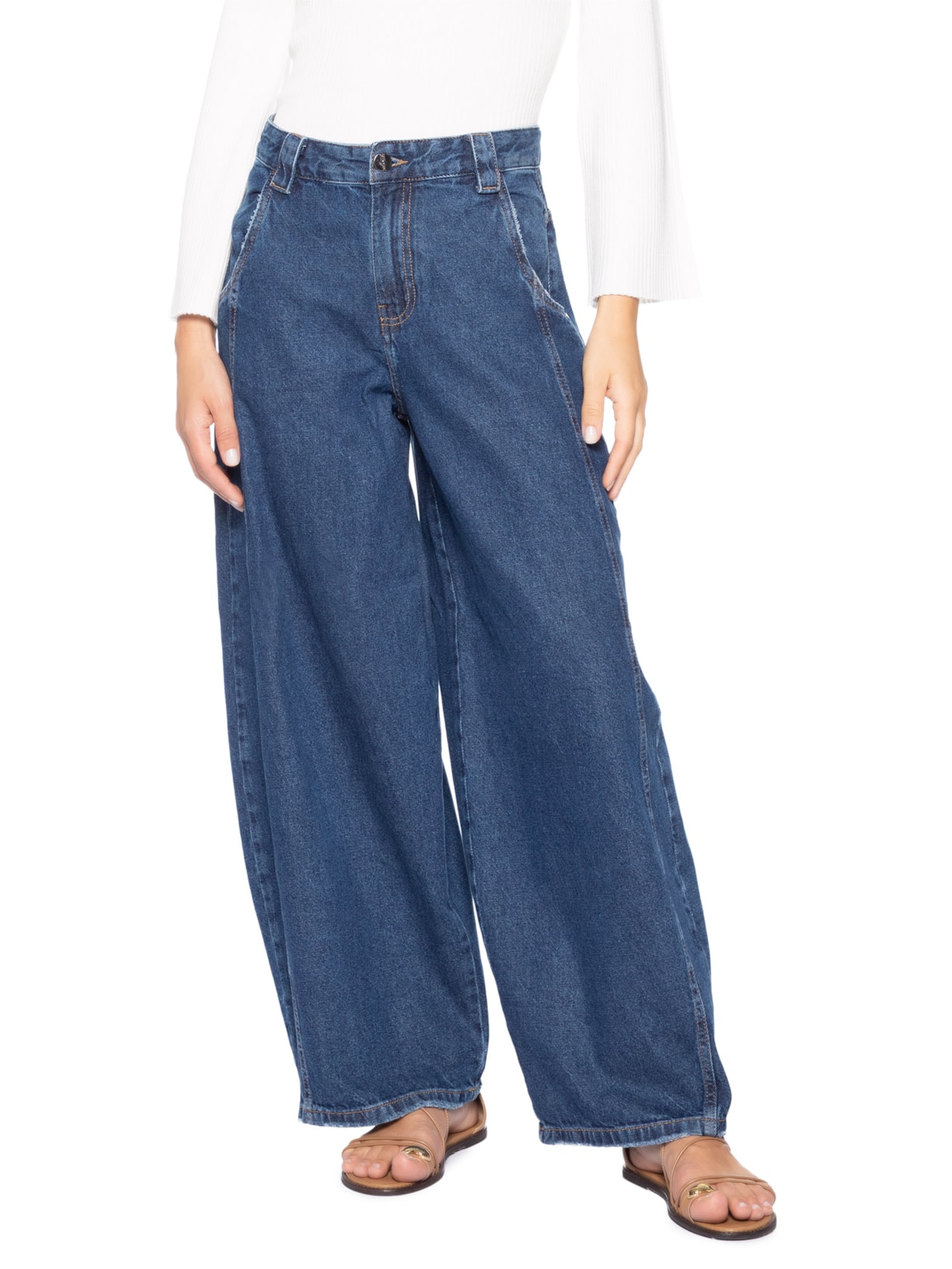 Calça Feminina Balloon Lucy Azul Le Lis