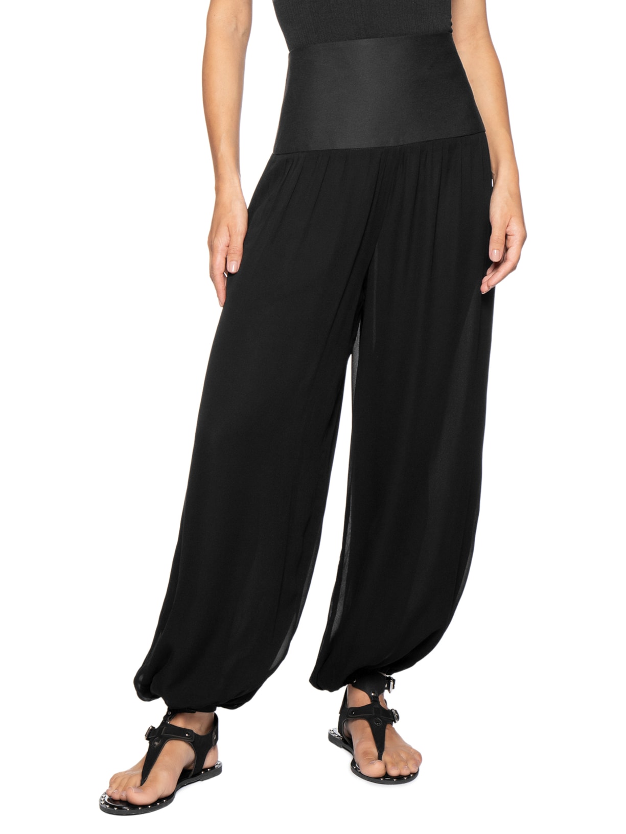Calça Feminina Balloon Pala – Preto Animale Jeans