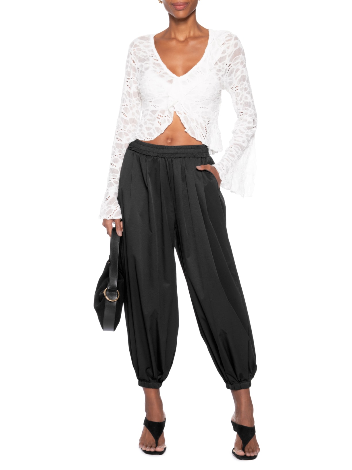 Calça Feminina  Balloon Preto Market 33