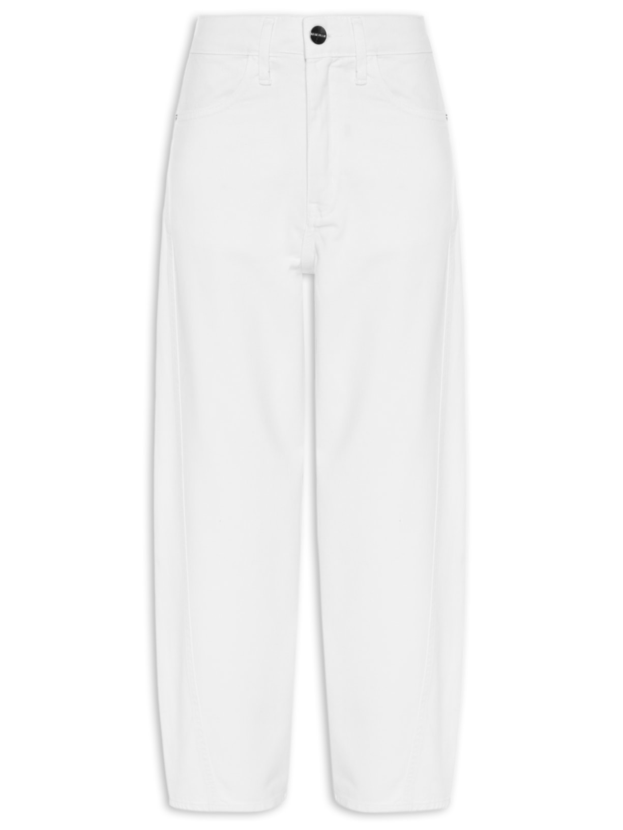 Calça Feminina Balloon Runa Sarja Branco Le Lis