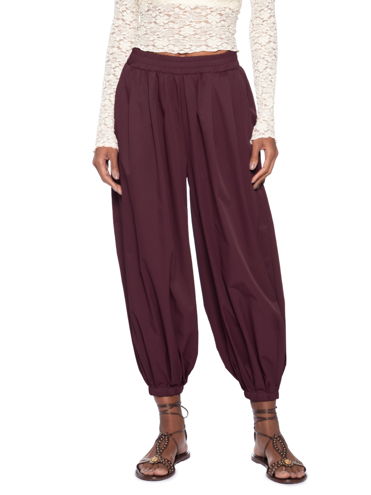 Calça Feminina  Balloon Vermelho Market 33