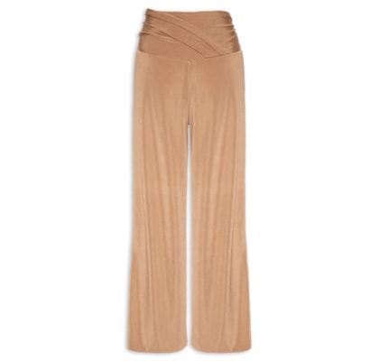 Calça Feminina Balonê Pala Transpasse - Bege