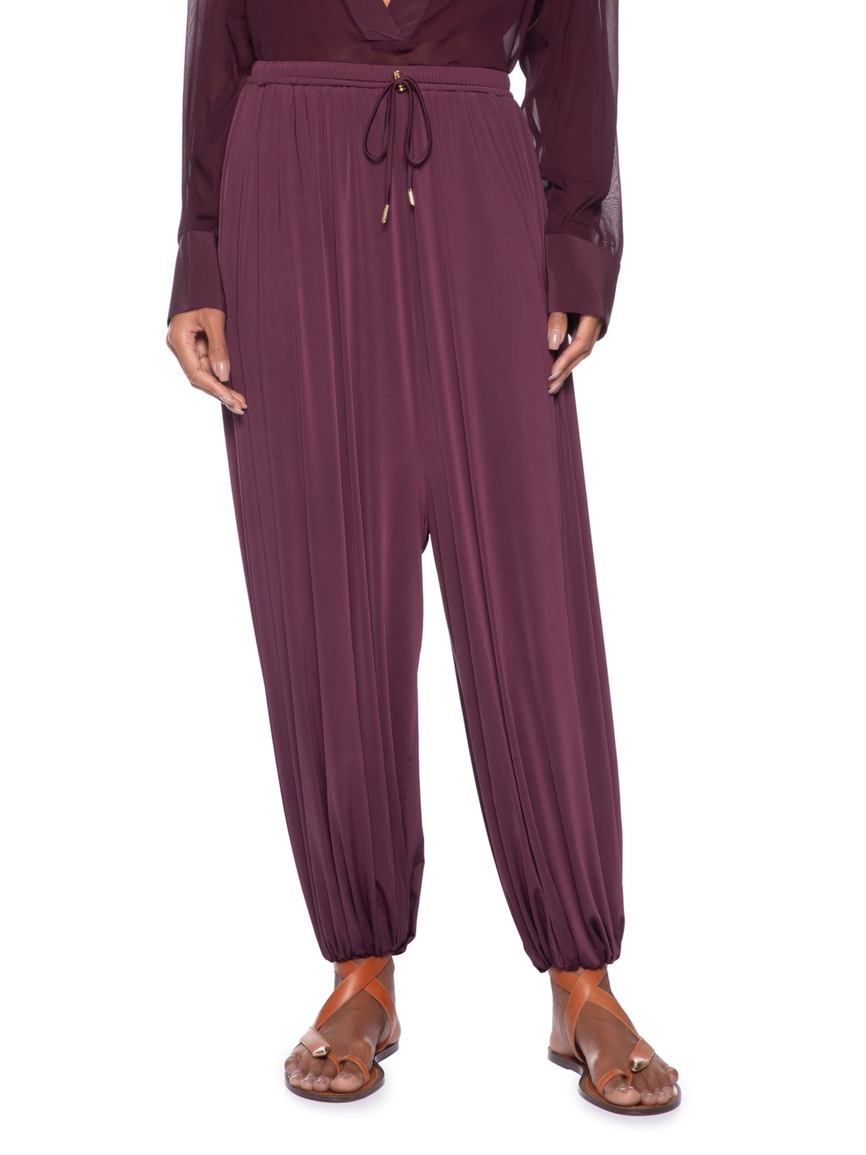 Calça Feminina Baloon Jersey Roxo Animale