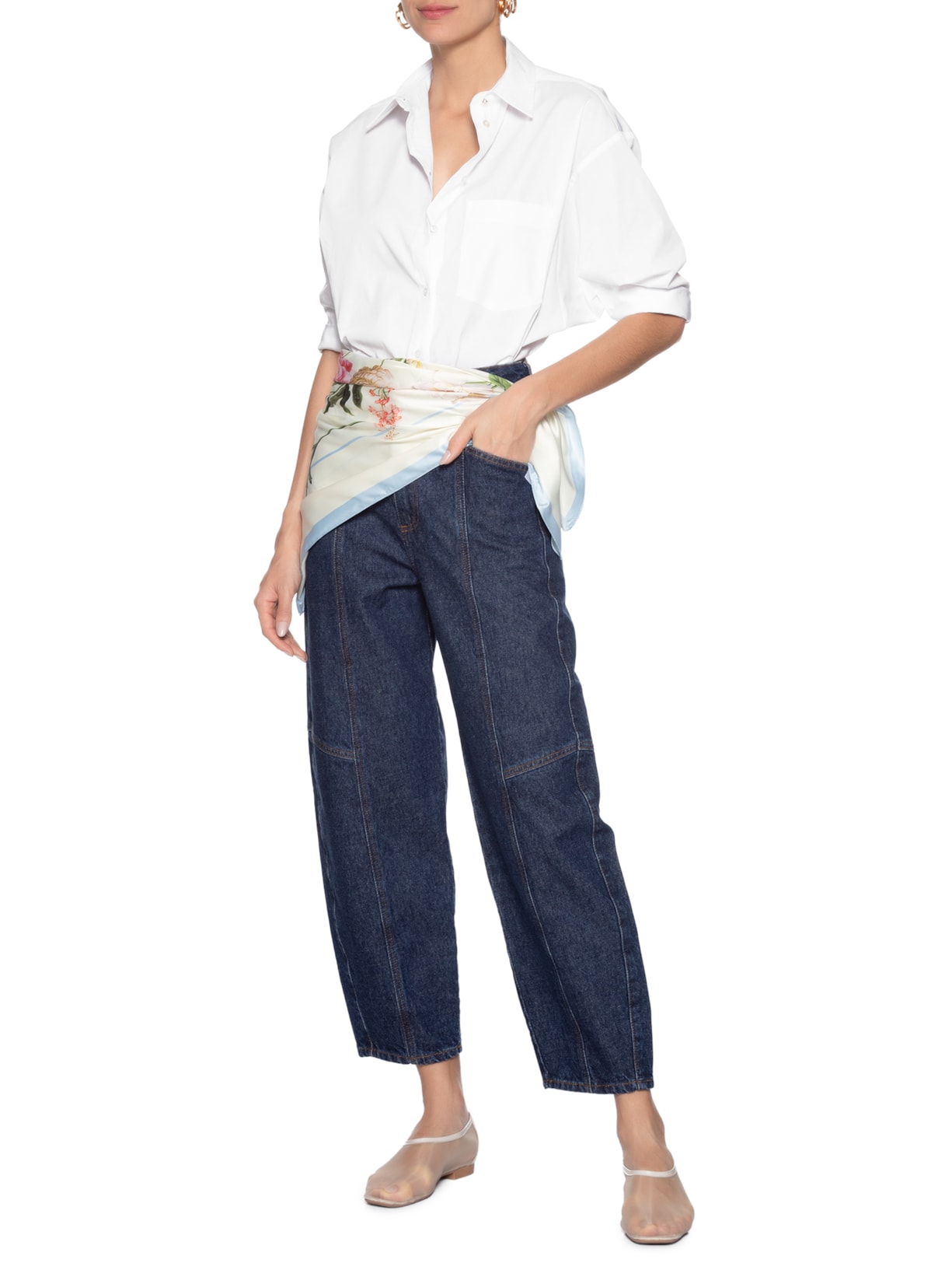 Calça Feminina Baloon Tais Azul Le Lis