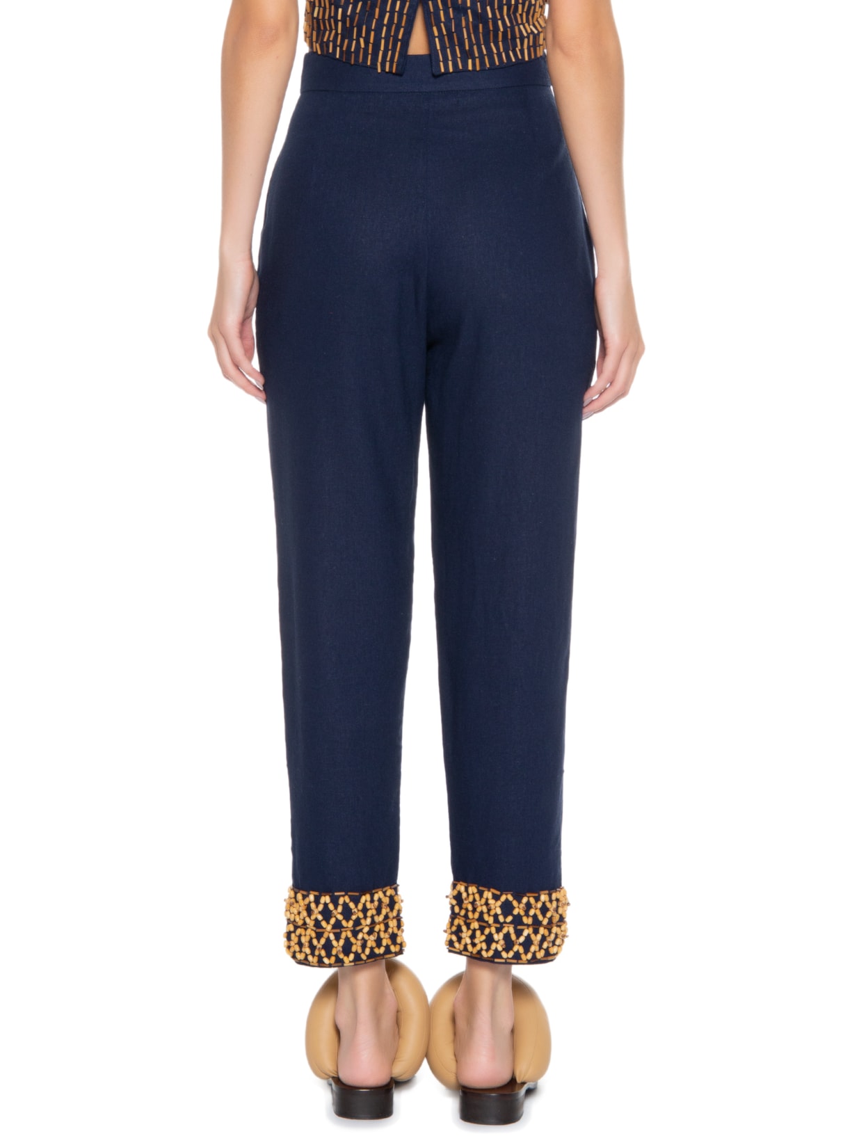 Calça Feminina Bambuzinhos Azul Valônia Véras