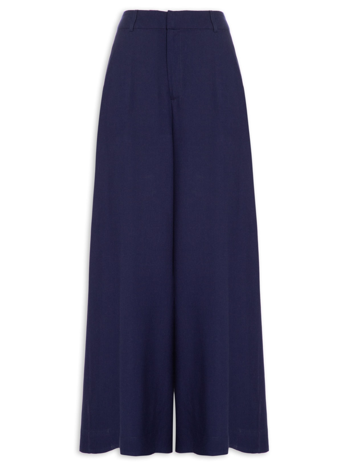 Calça Feminina Barra Larga - Azul