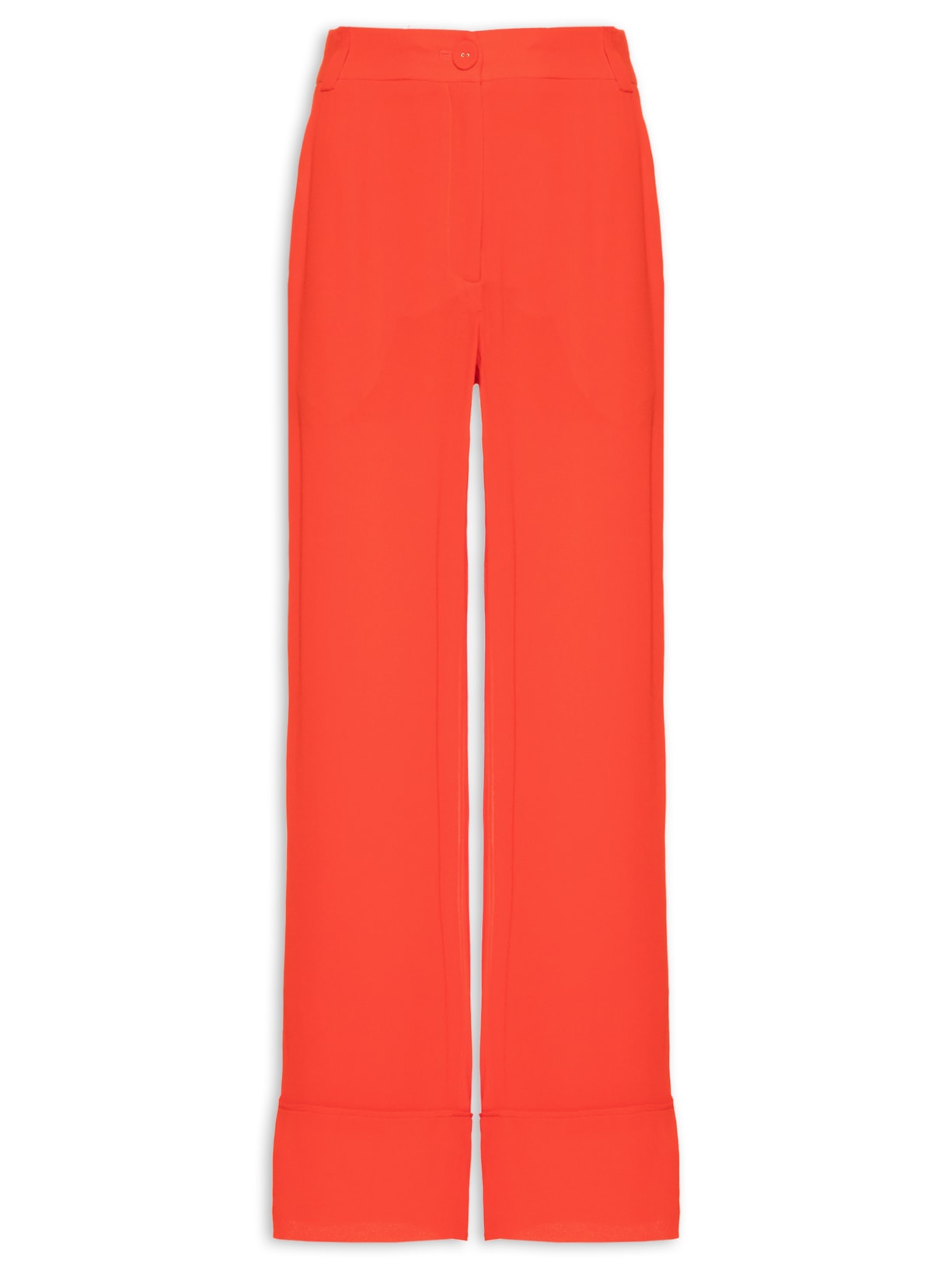 Calça Feminina Barra Larga Vermelho Maria Filó