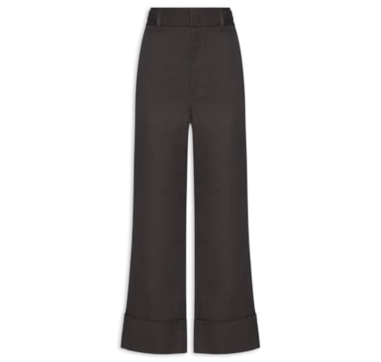 Calça Feminina Barra Virada Dries - Marrom