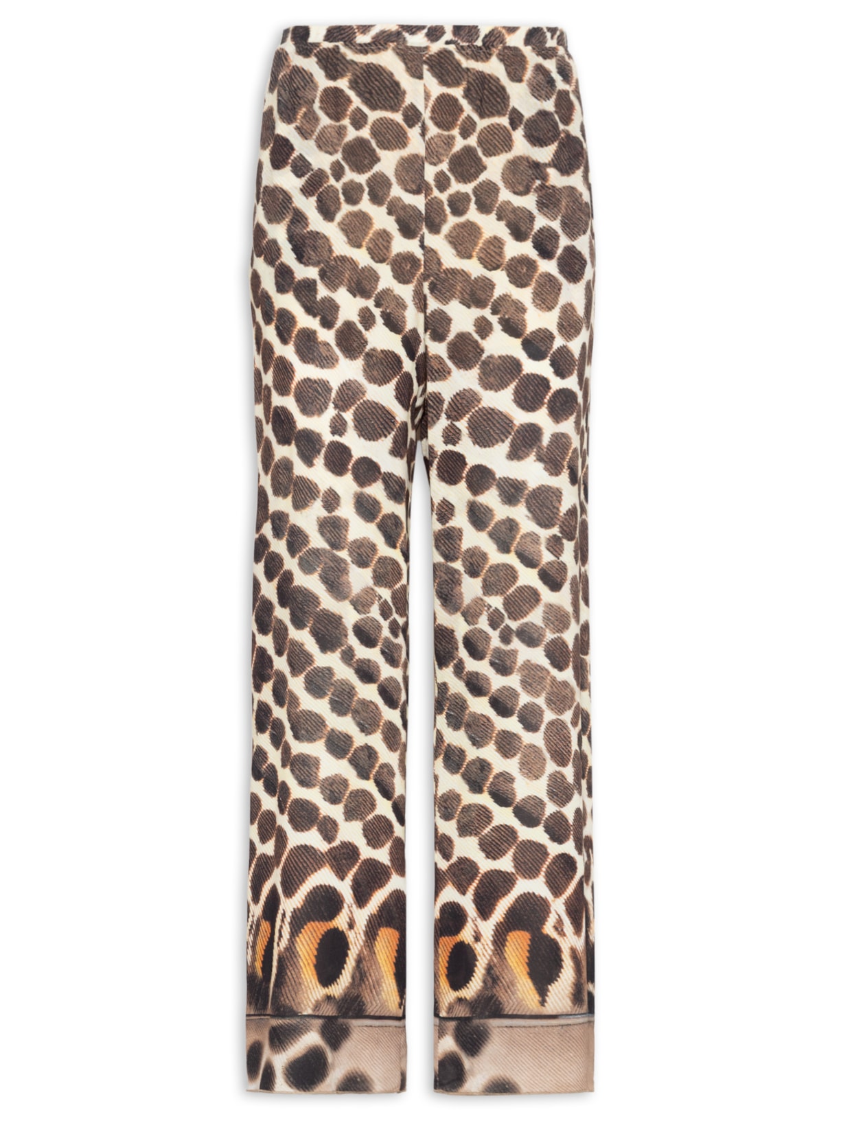 Calça Feminina Barrado Pois Penas - Marrom