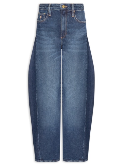 Calça Feminina Barrel - Azul