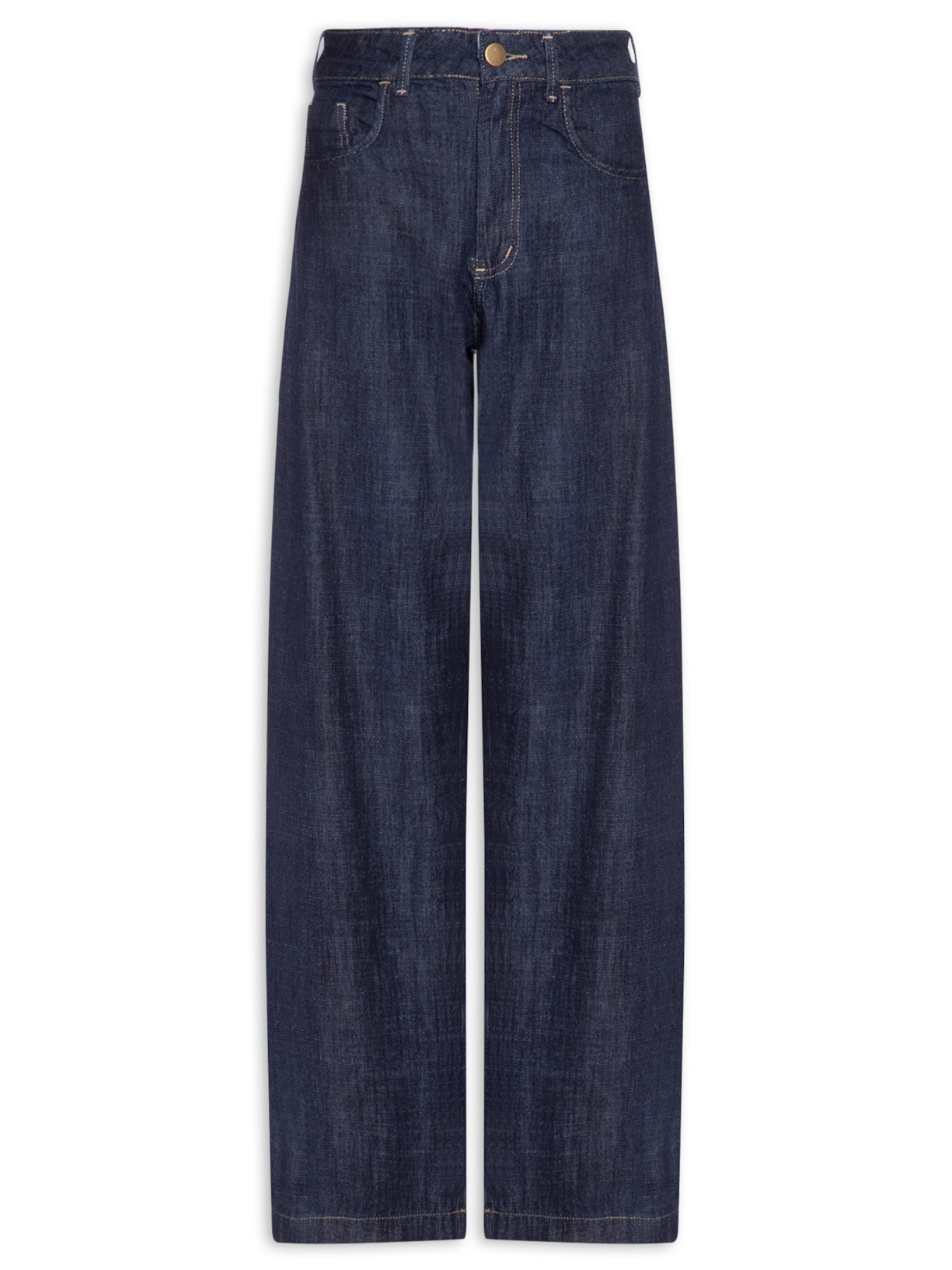 Calça Feminina Barrel Jeans - Azul