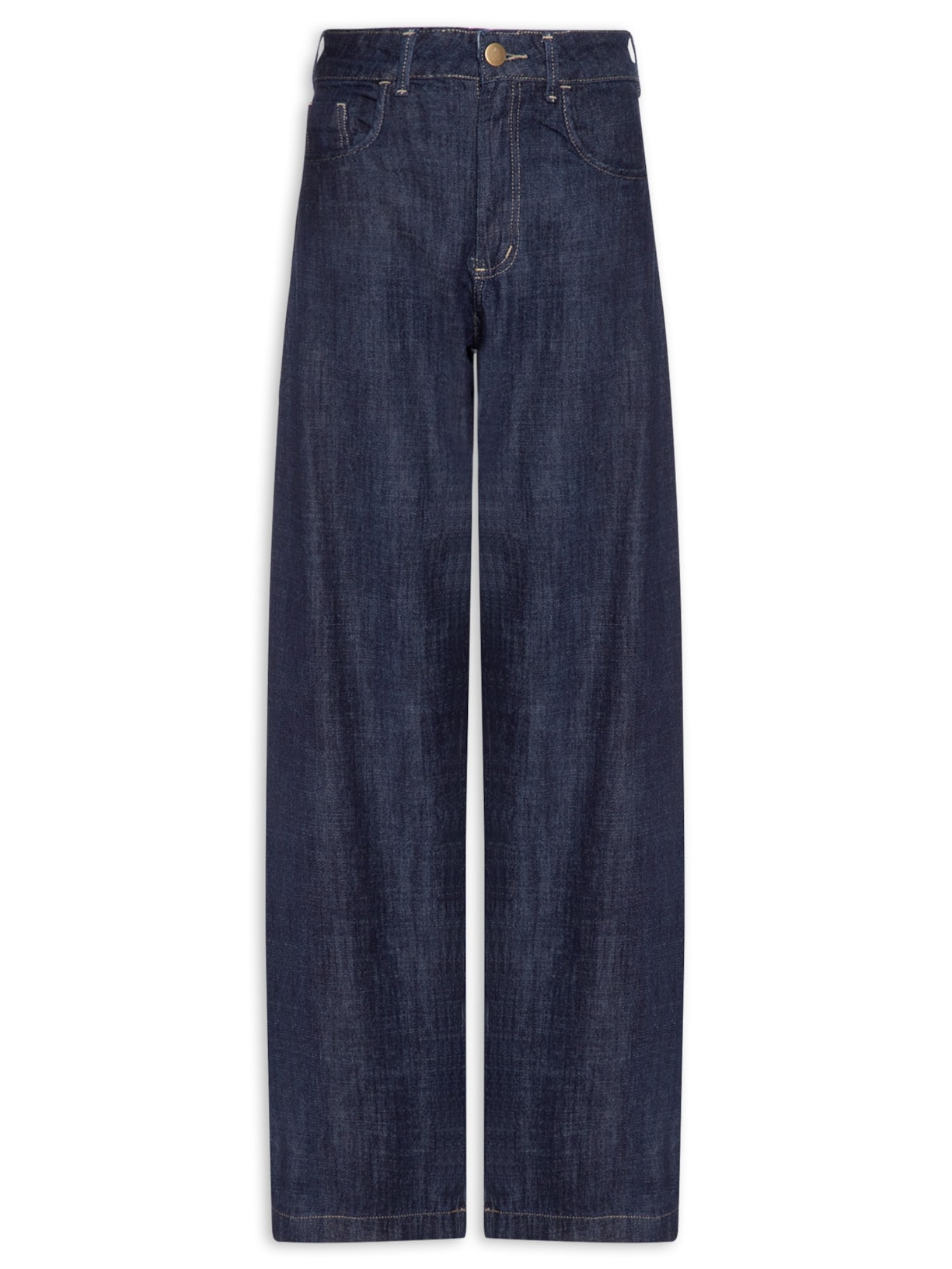 Calça Feminina Barrel Jeans Azul Basiq