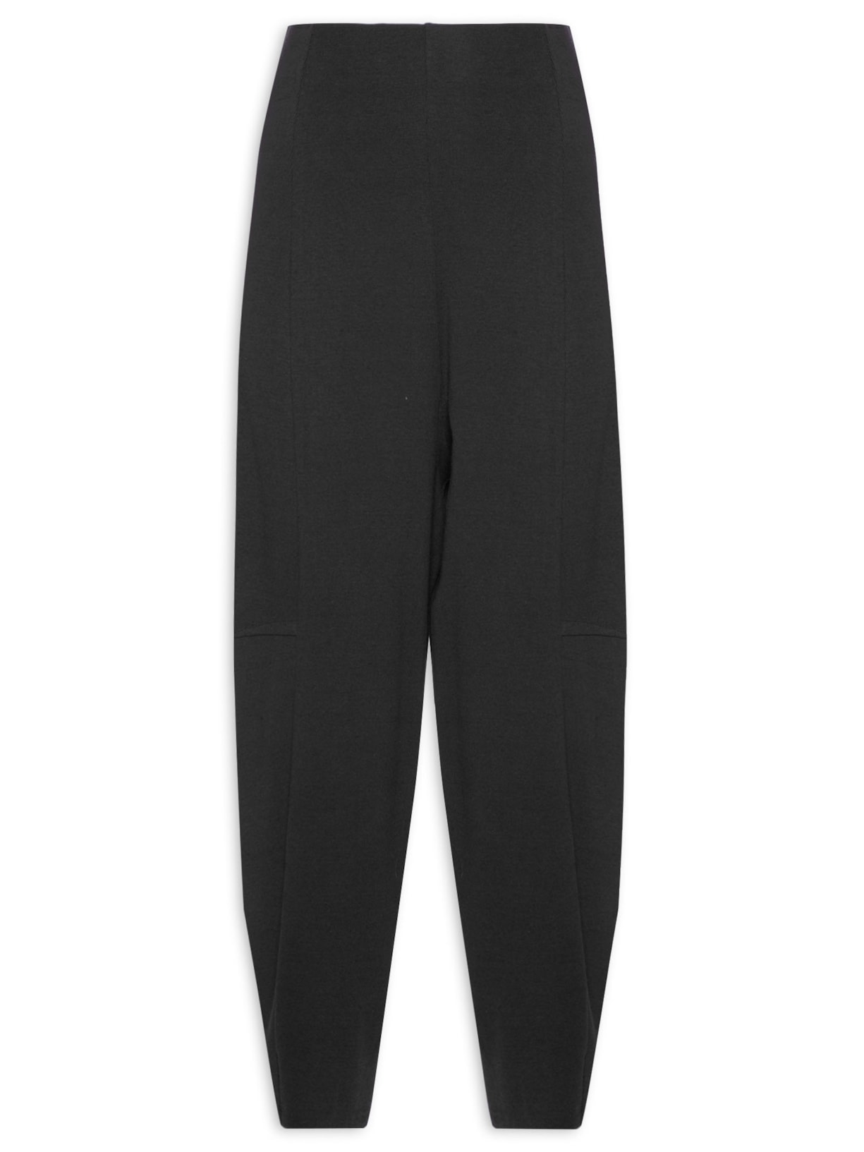 Calça Feminina Barrel Malha Rústica - Preto