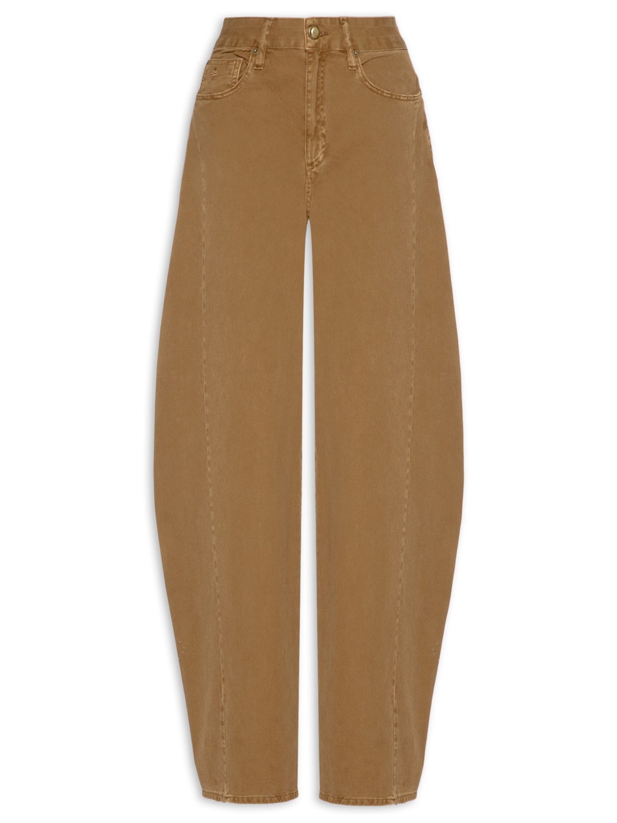 Calça Feminina Barrel Marrom Bo.bô