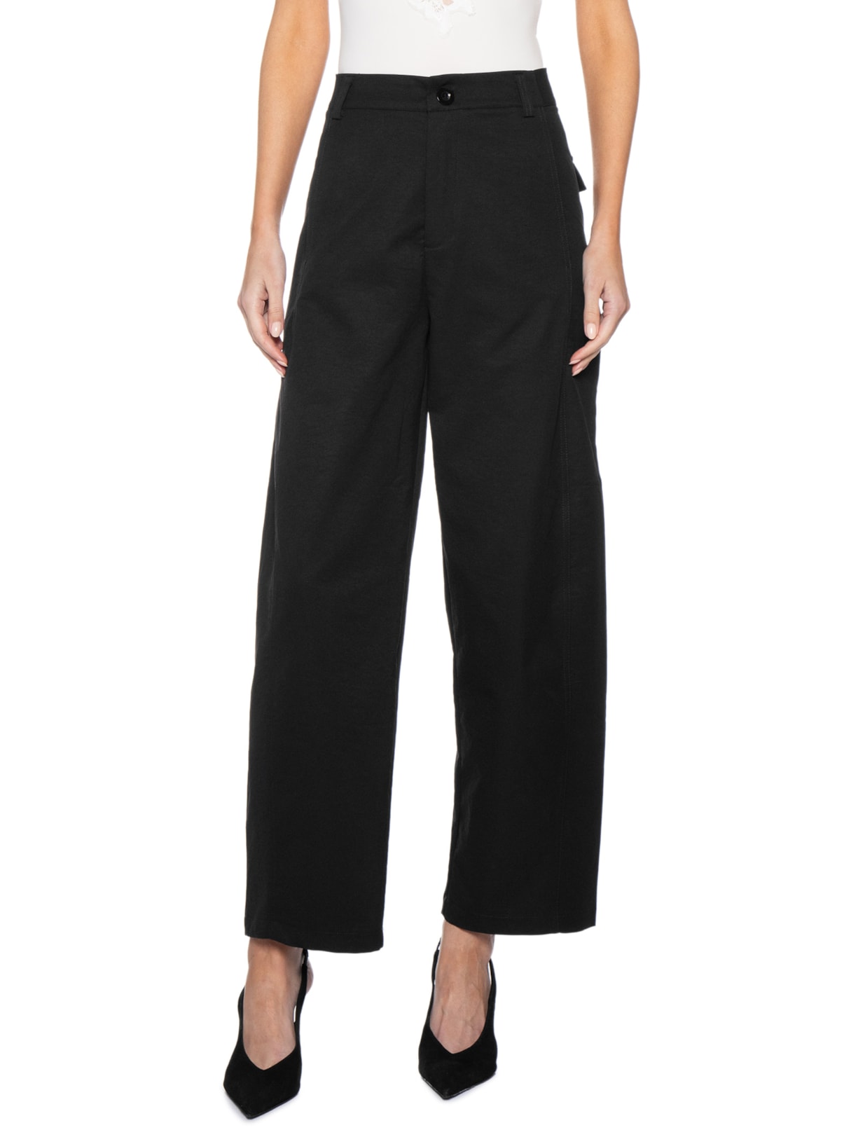 Calça Feminina Barrel Preto '2Essential