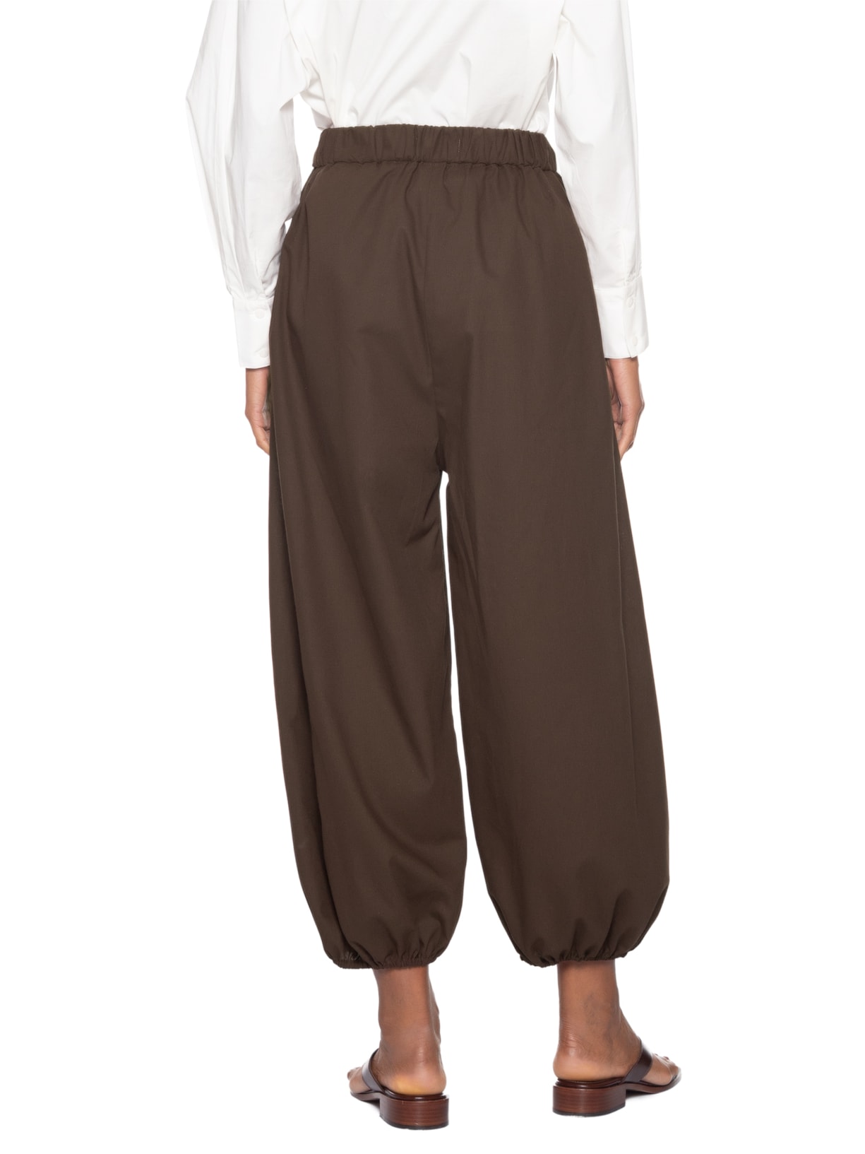 Calça Feminina Básica Ballon Marrom Valônia Véras