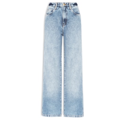 Calça Feminina Básica Cintura Média - Azul