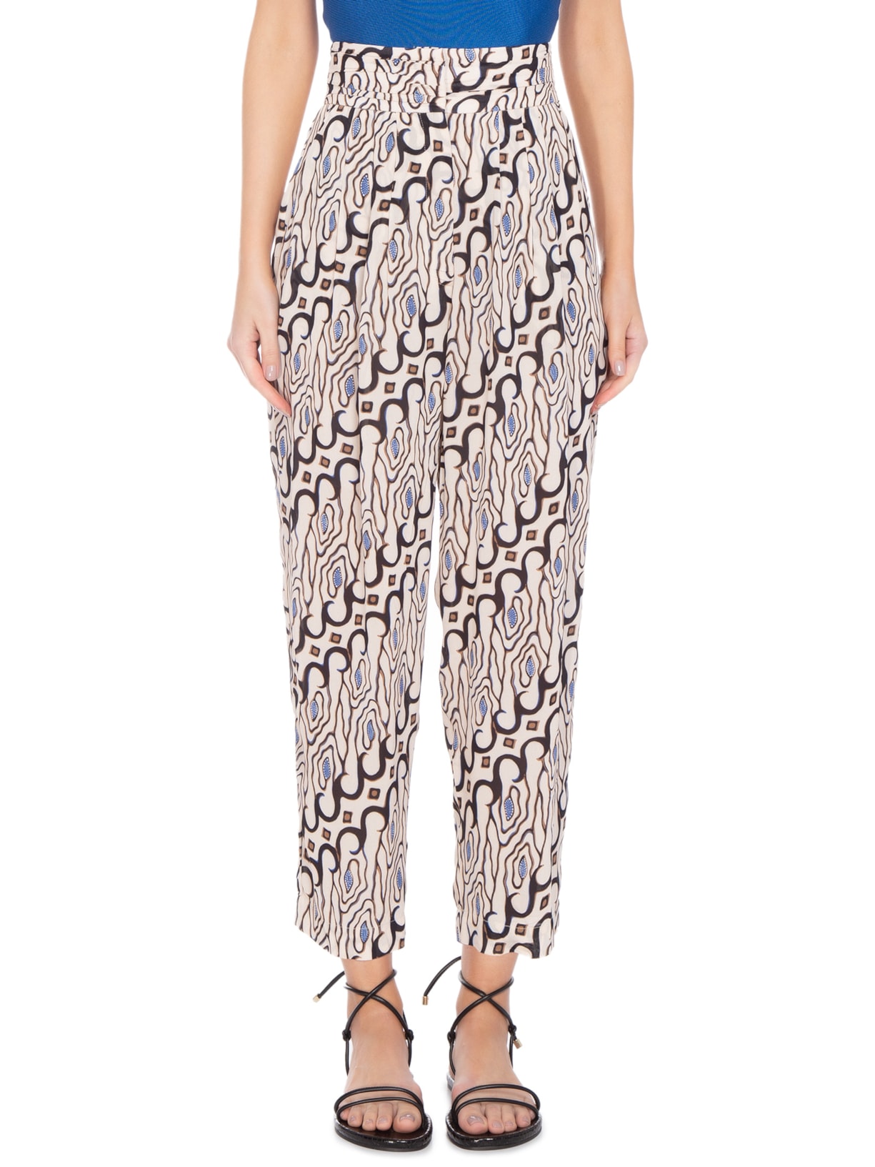 Calça Feminina Batik Sementes Lazuli Off White Animale