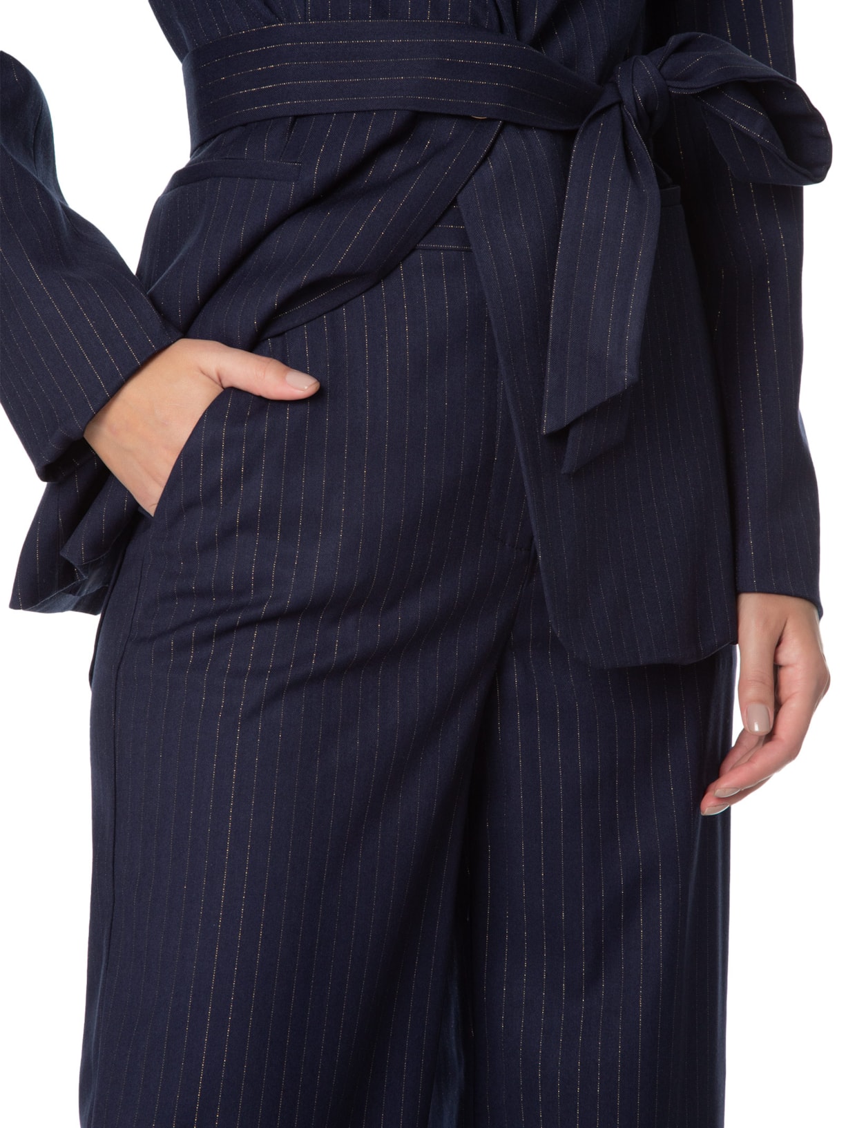 Calça Feminina Beatriz Pantalona Azul Le Lis