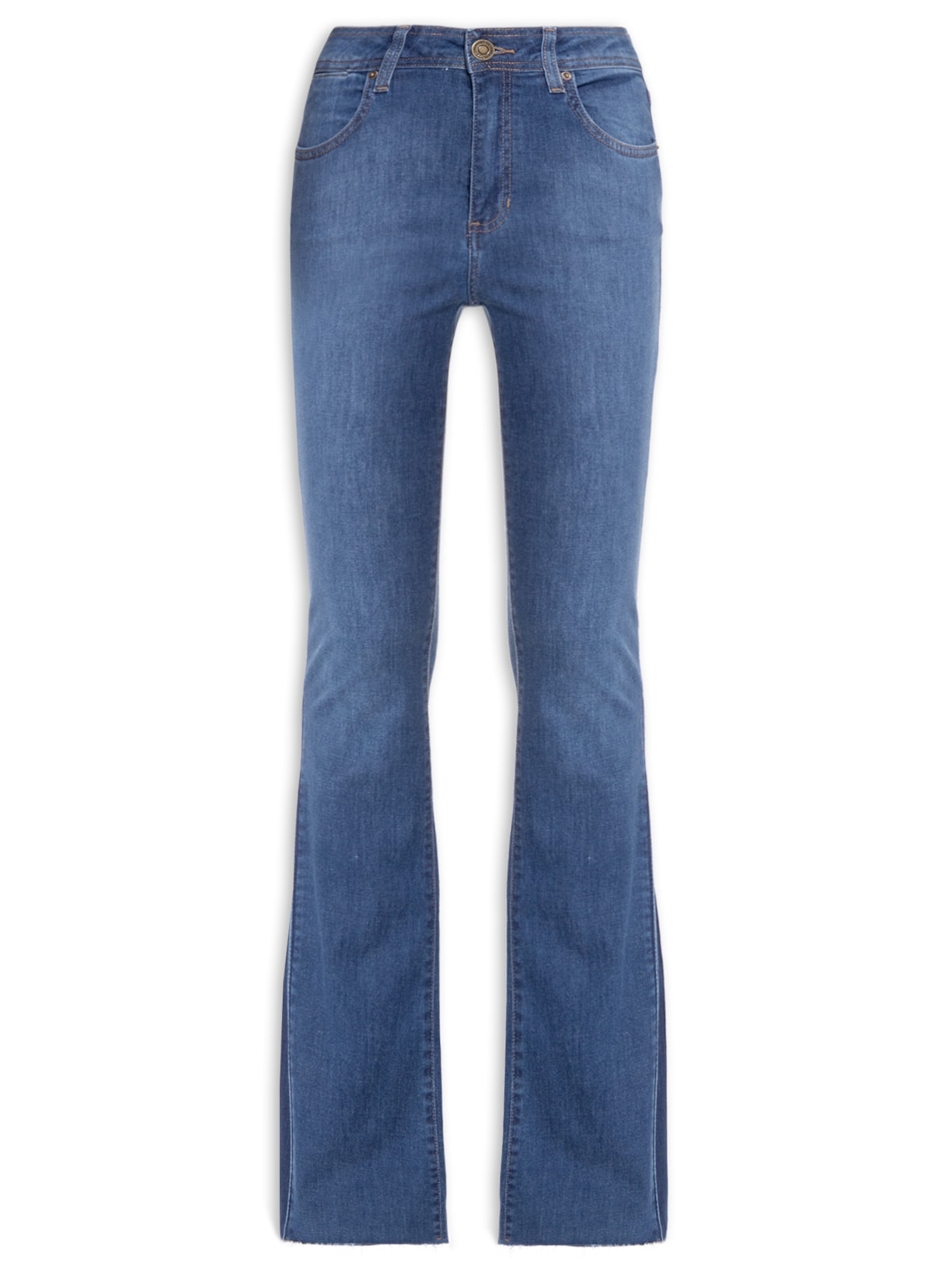 Calça Feminina Bella Patch Jeans - Azul