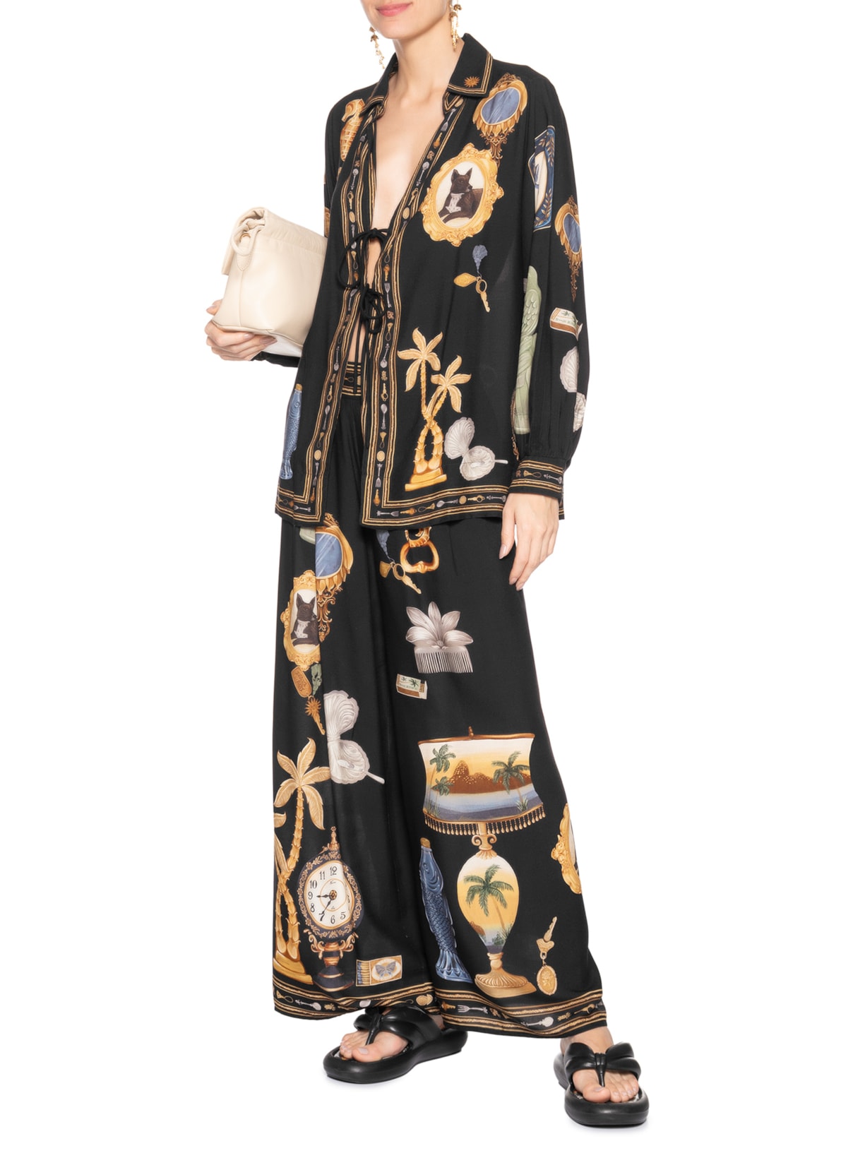 Calça Feminina Bibelô Preto Farm