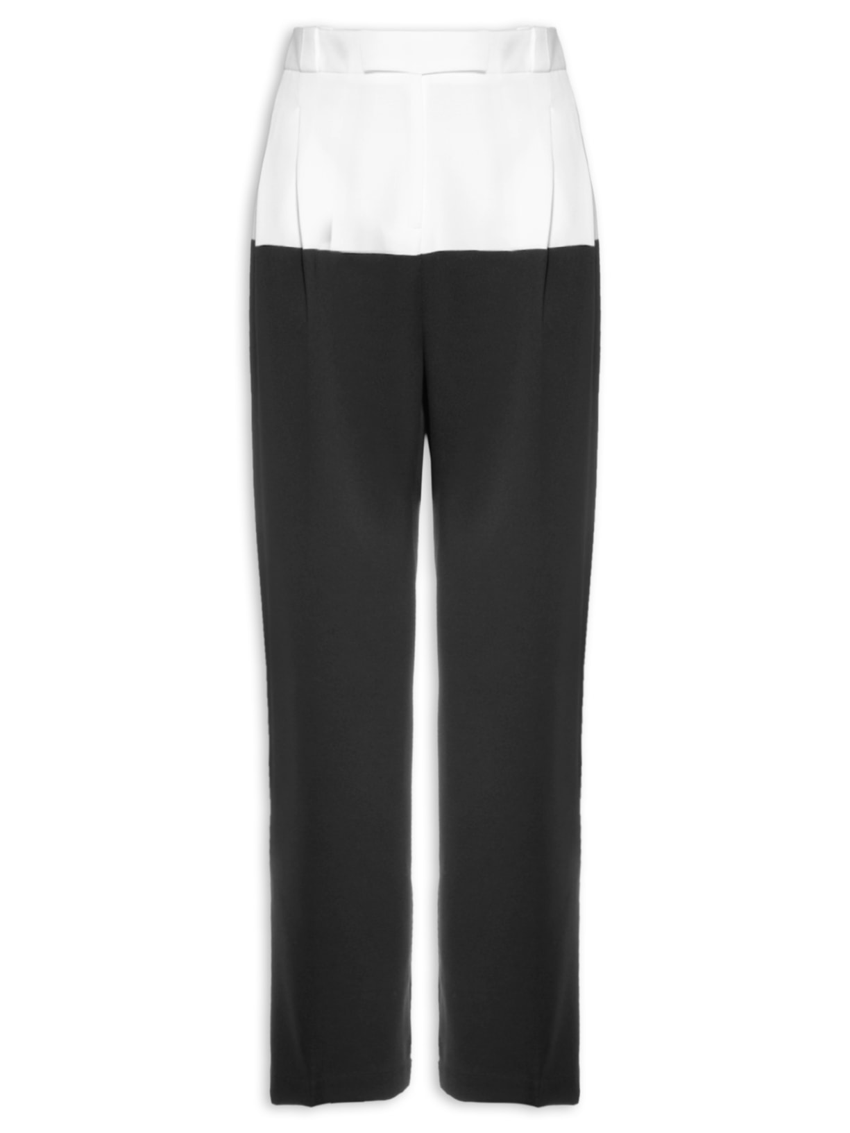 Calça Feminina Bicolor - Preto
