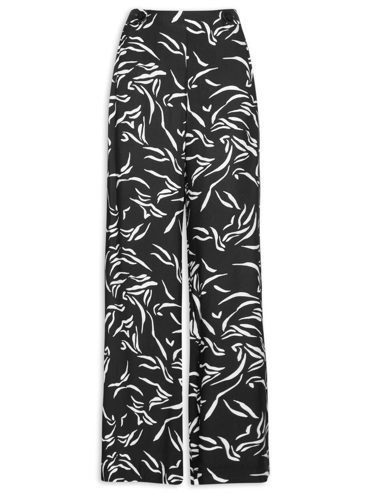 Calça Feminina Bicolor - Preto