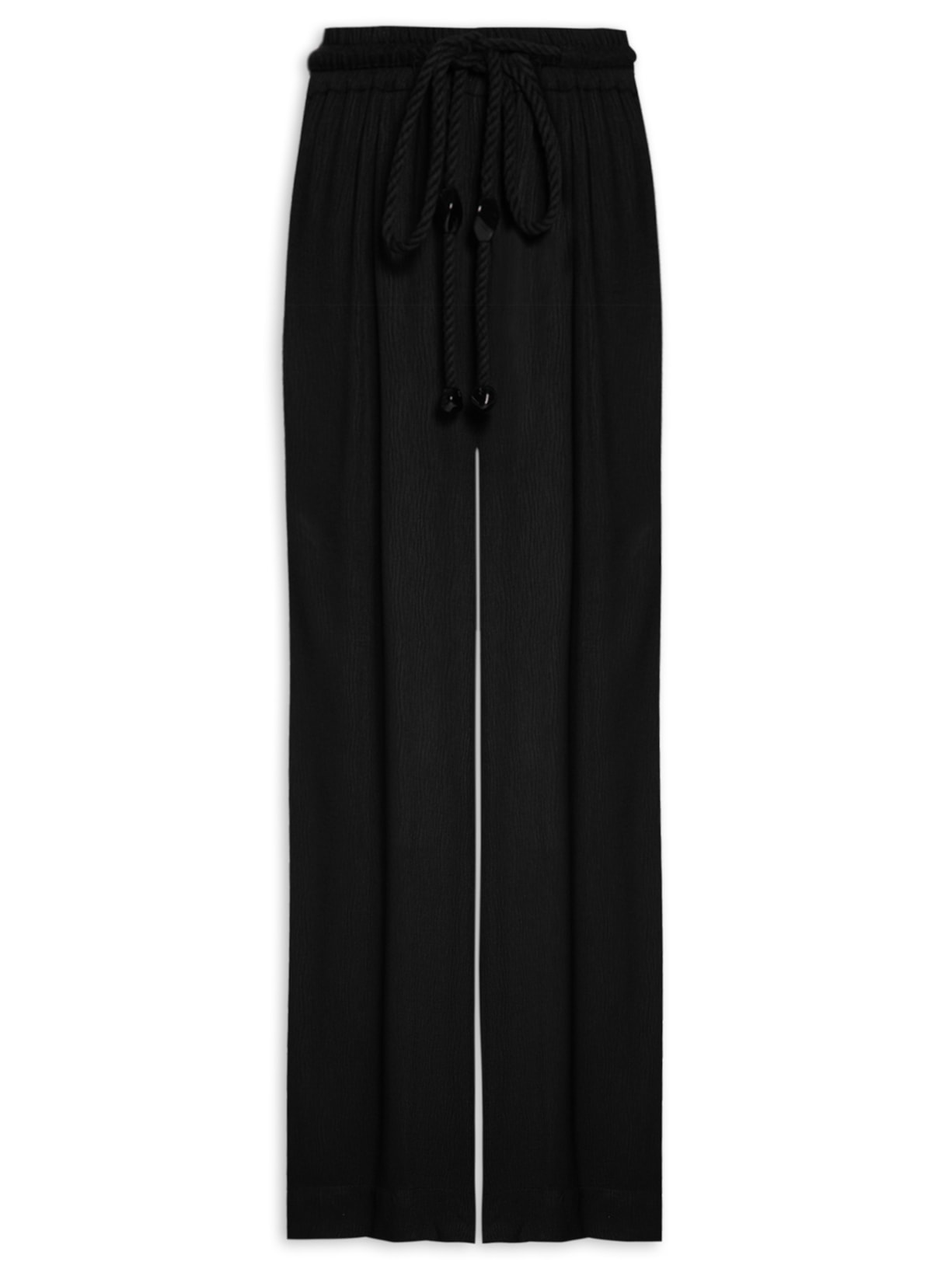 Calça Feminina Boca Ampla - Preto