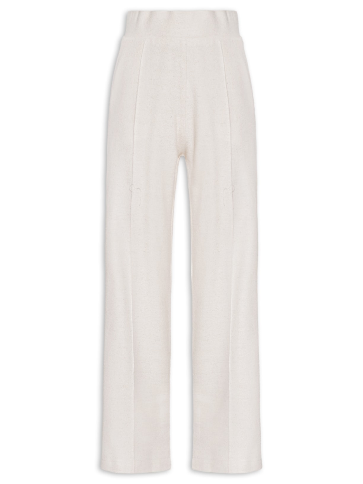 Calça Feminina Bolso Faca Nervura Frente Perna - Bege