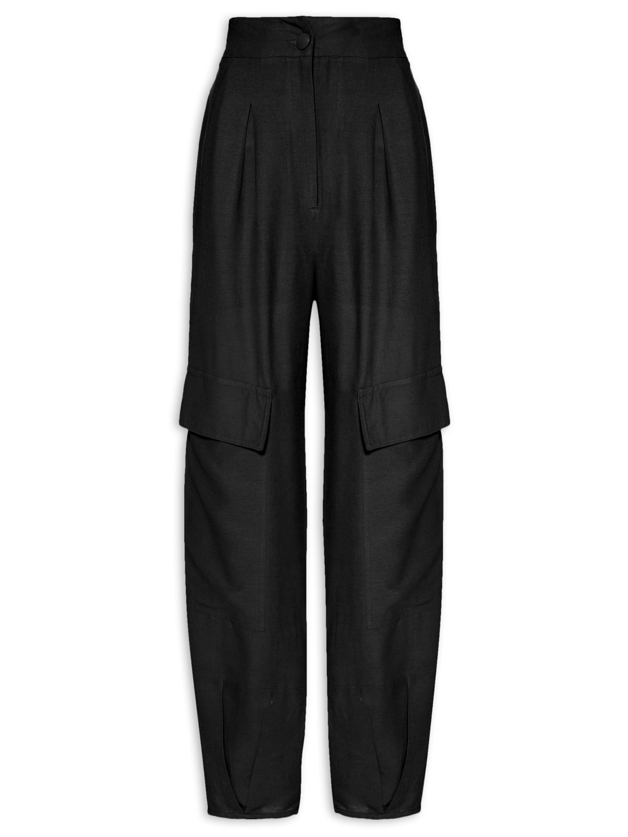 Calça Feminina Bolso Frente - Preto