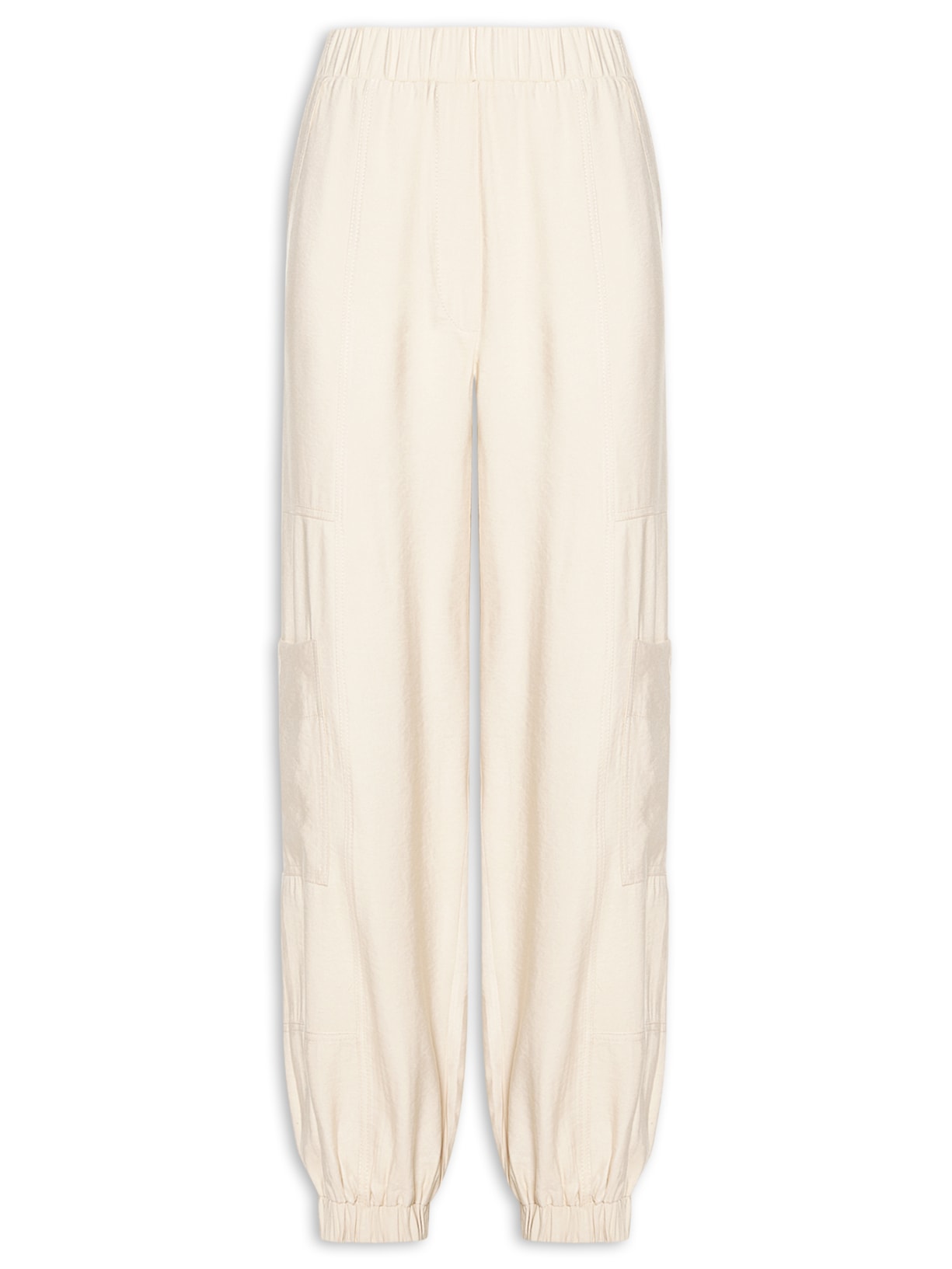 Calça Feminina Bolsos - Bege