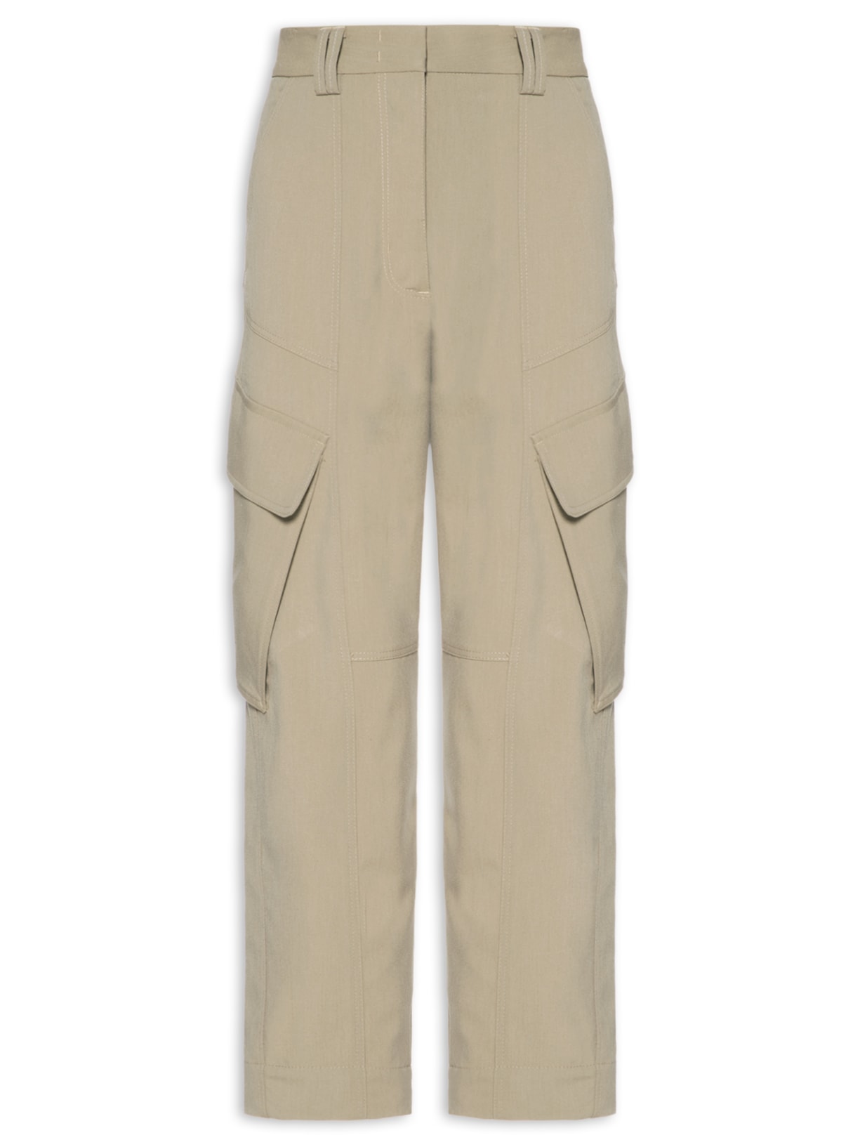 Calça Feminina Bolsos Kaki - Verde