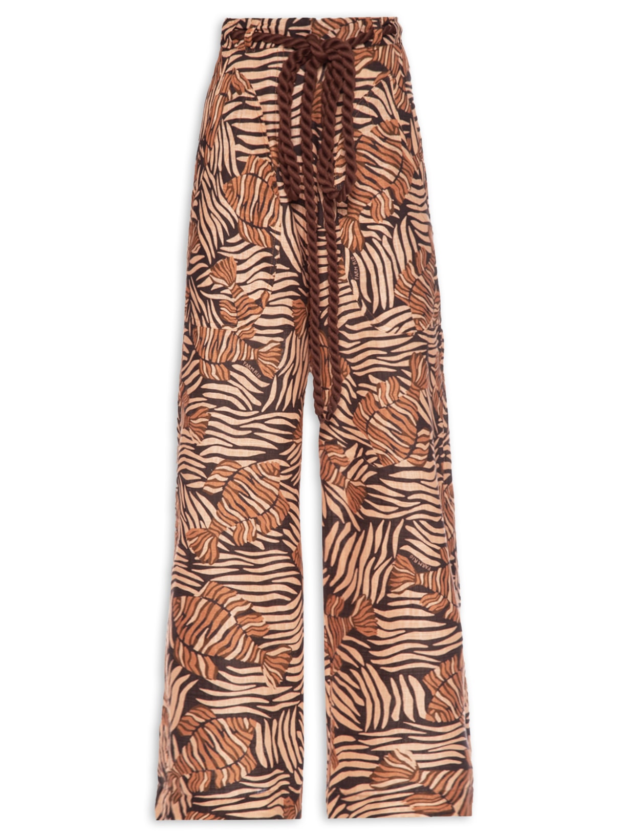 Calça Feminina Bolsos Peixe Leão - Marrom