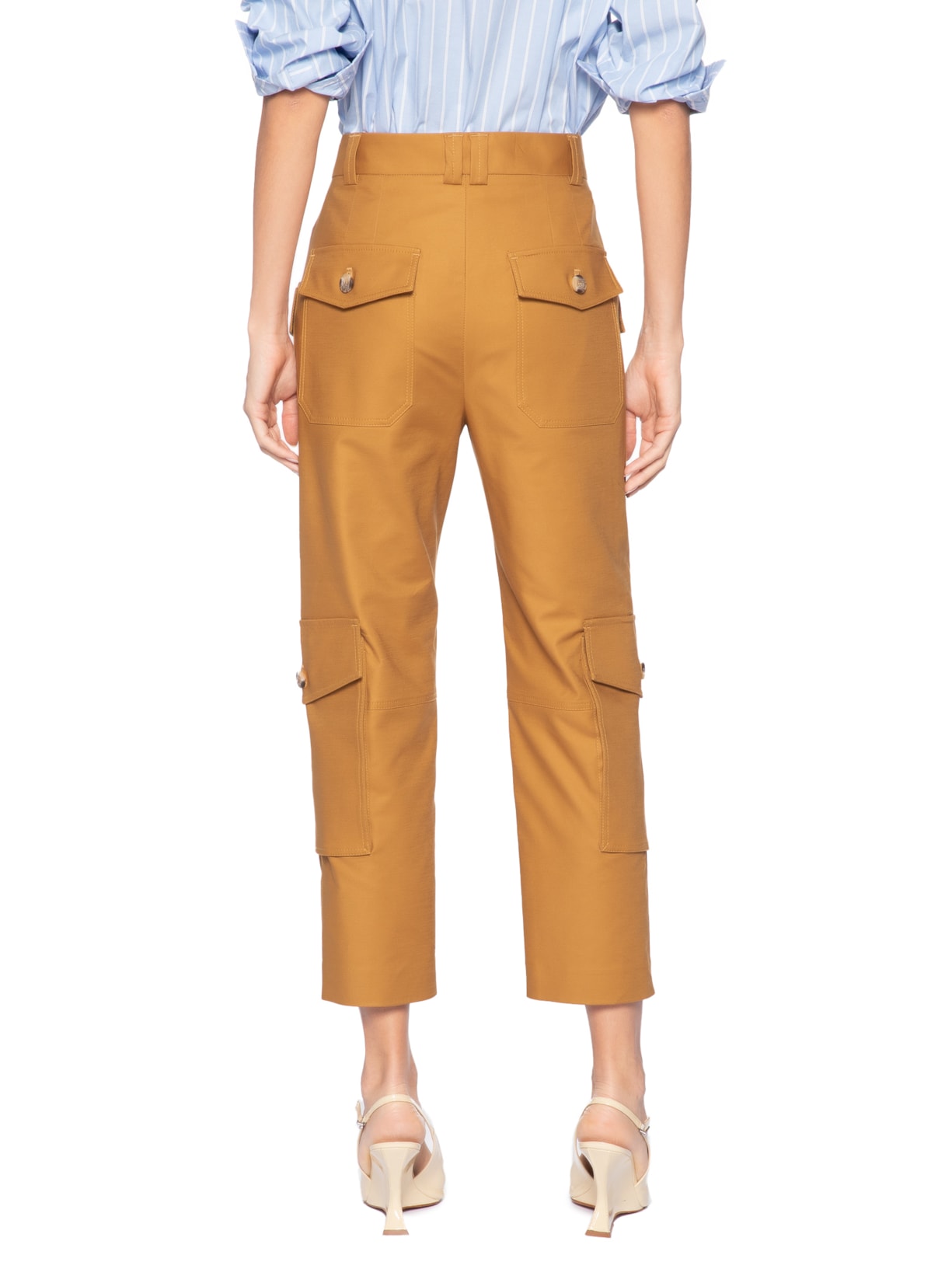 Calça Feminina Bolsos – Bege Animale