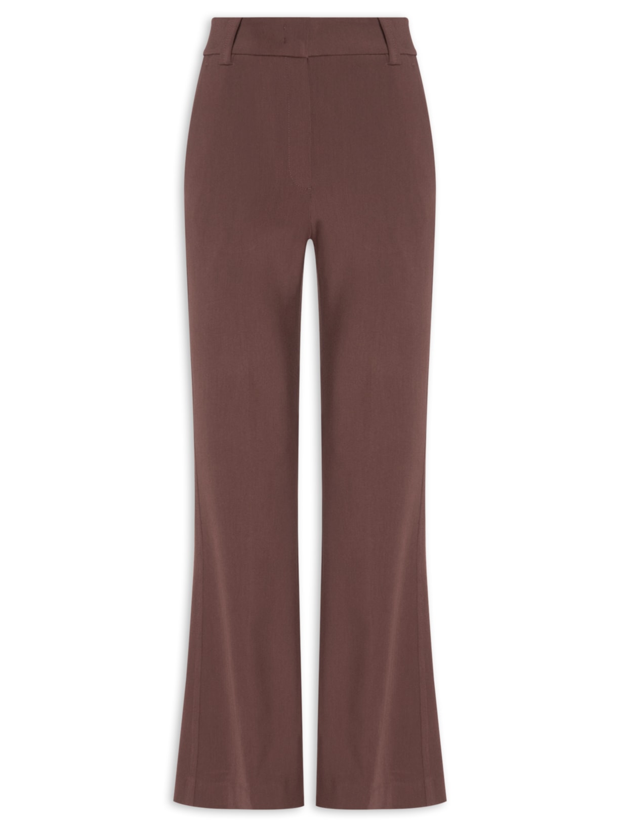 Calça Feminina Boot Cut Boyage Marrom Animale