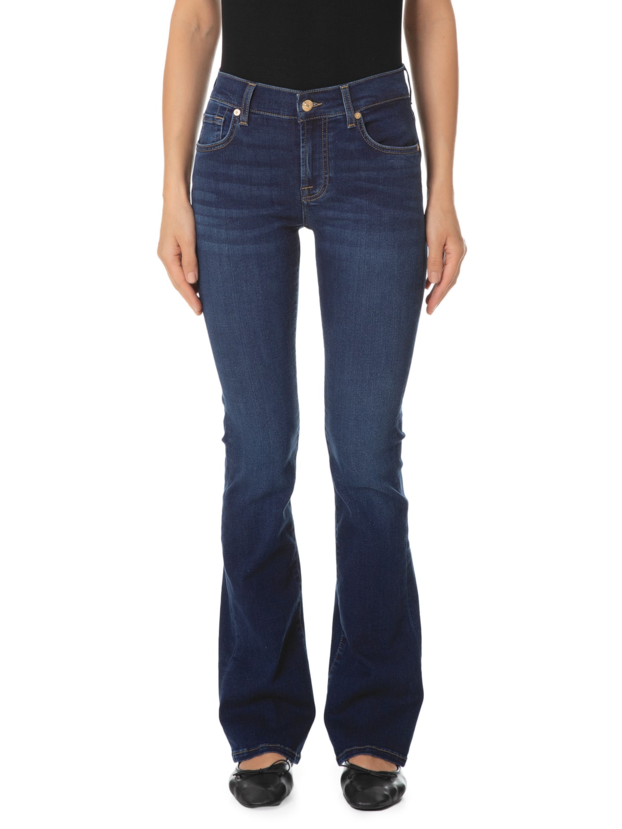 Calça Feminina Bootcut Bair Eco Rinsed Azul 7 For All Mankind