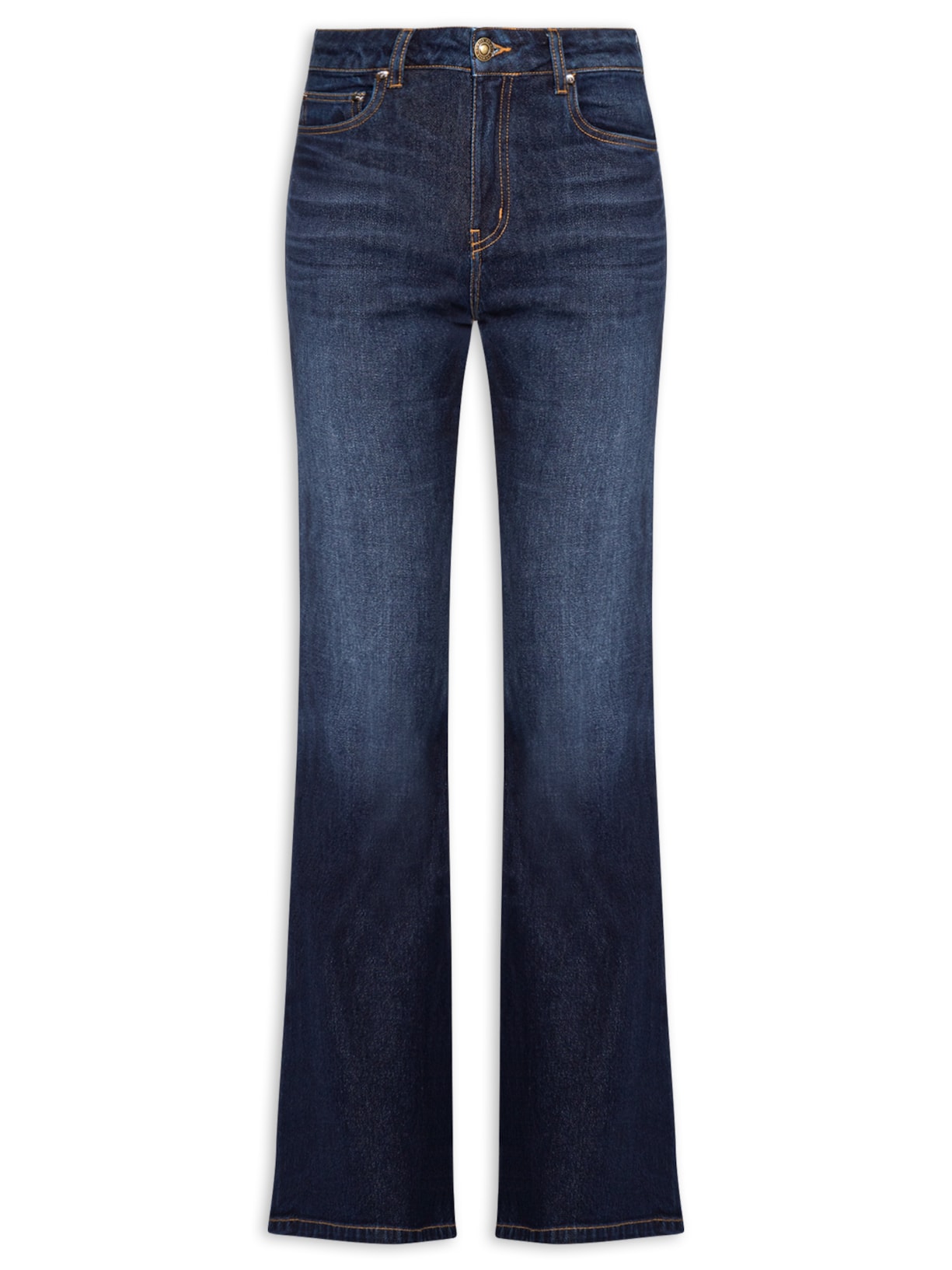 Calça Feminina Bootcut Jeans Paris Cool Wash Azul Animale