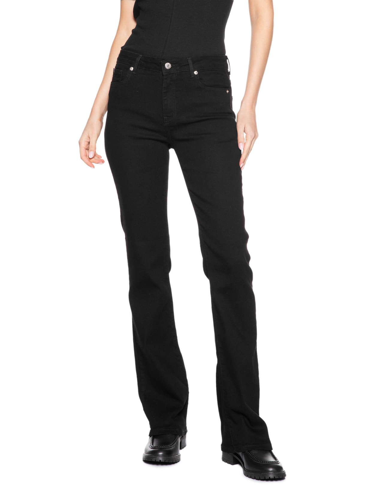 Calça Feminina Bootcut Preto Tommy Hilfiger