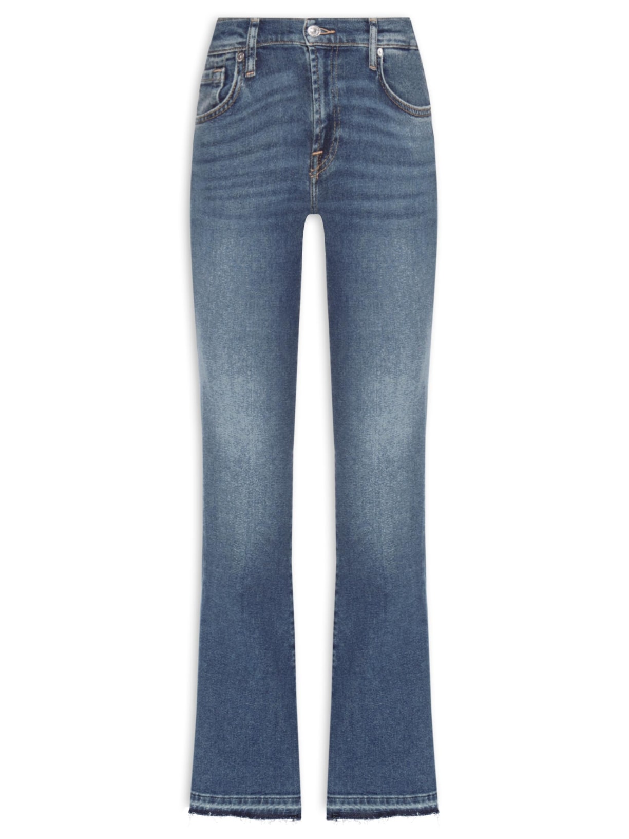 Calça Feminina Bootcut Tailoress Bay With Unrolled Hem - Azul