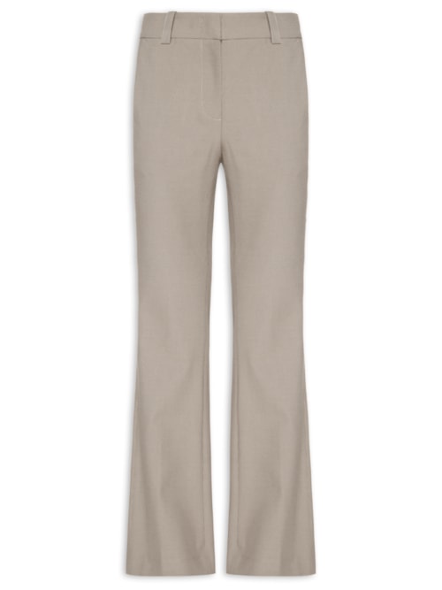 Calça Feminina Bootcut Xadrez - Marrom