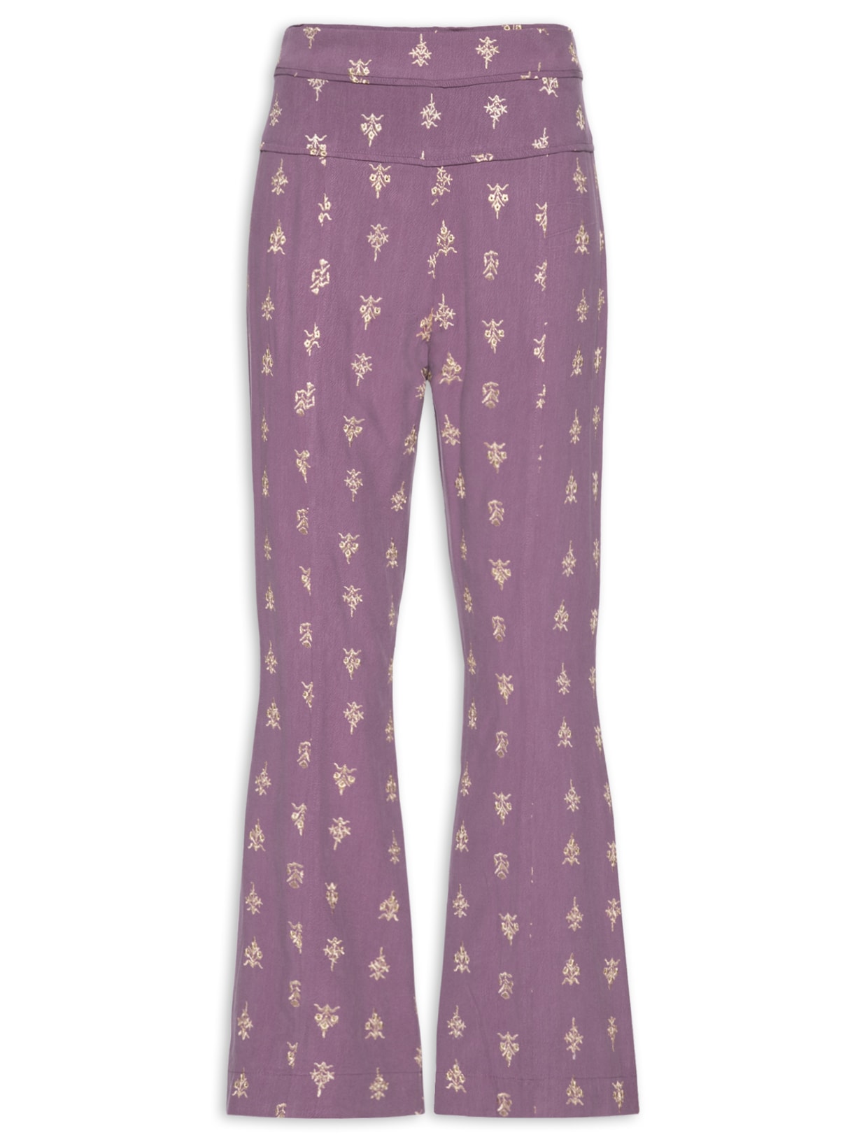 Calça Feminina Bordado Arruda - Roxo
